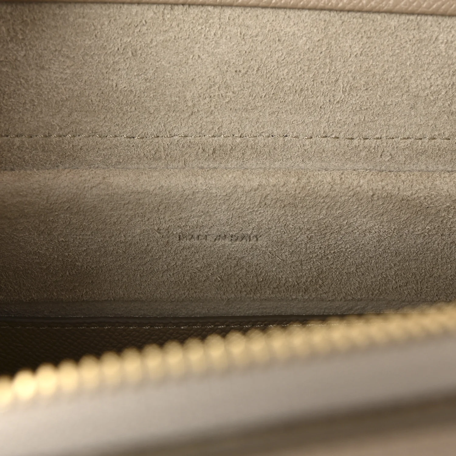 Grained Calfskin Micro Belt Bag Light Taupe - Image 7