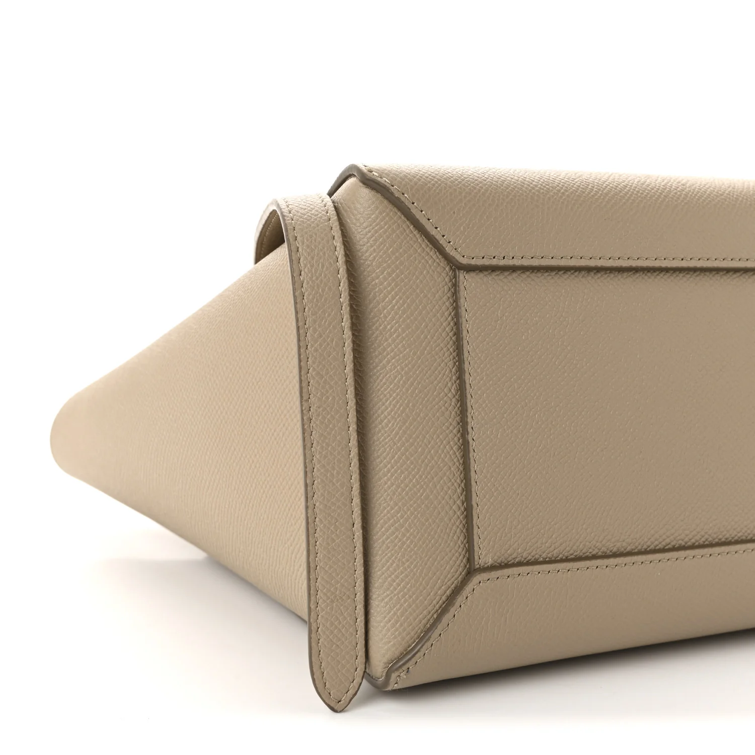Grained Calfskin Micro Belt Bag Light Taupe - Image 9