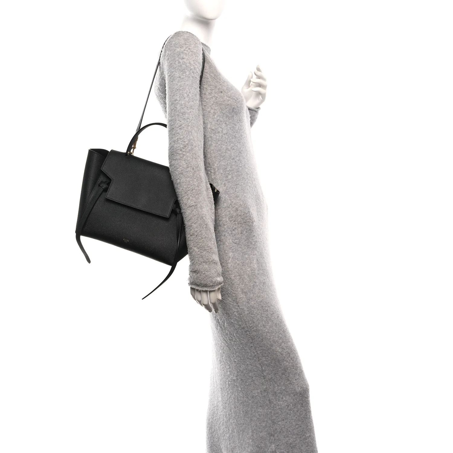 Grained Calfskin Mini Belt Bag Black - Image 2