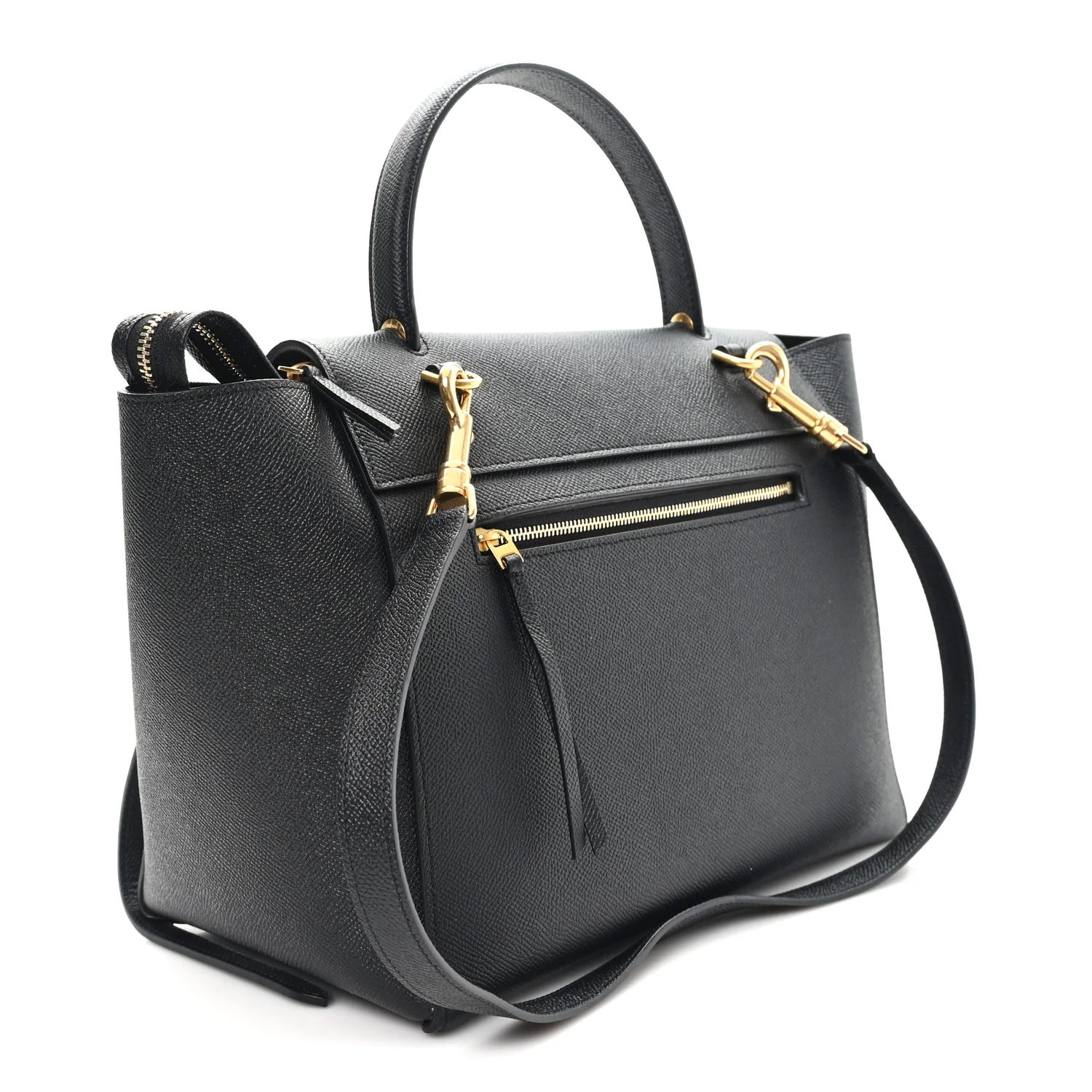 Grained Calfskin Mini Belt Bag Black - Image 3