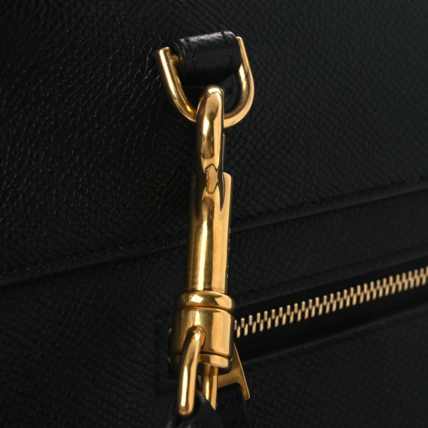 Grained Calfskin Mini Belt Bag Black - Image 12