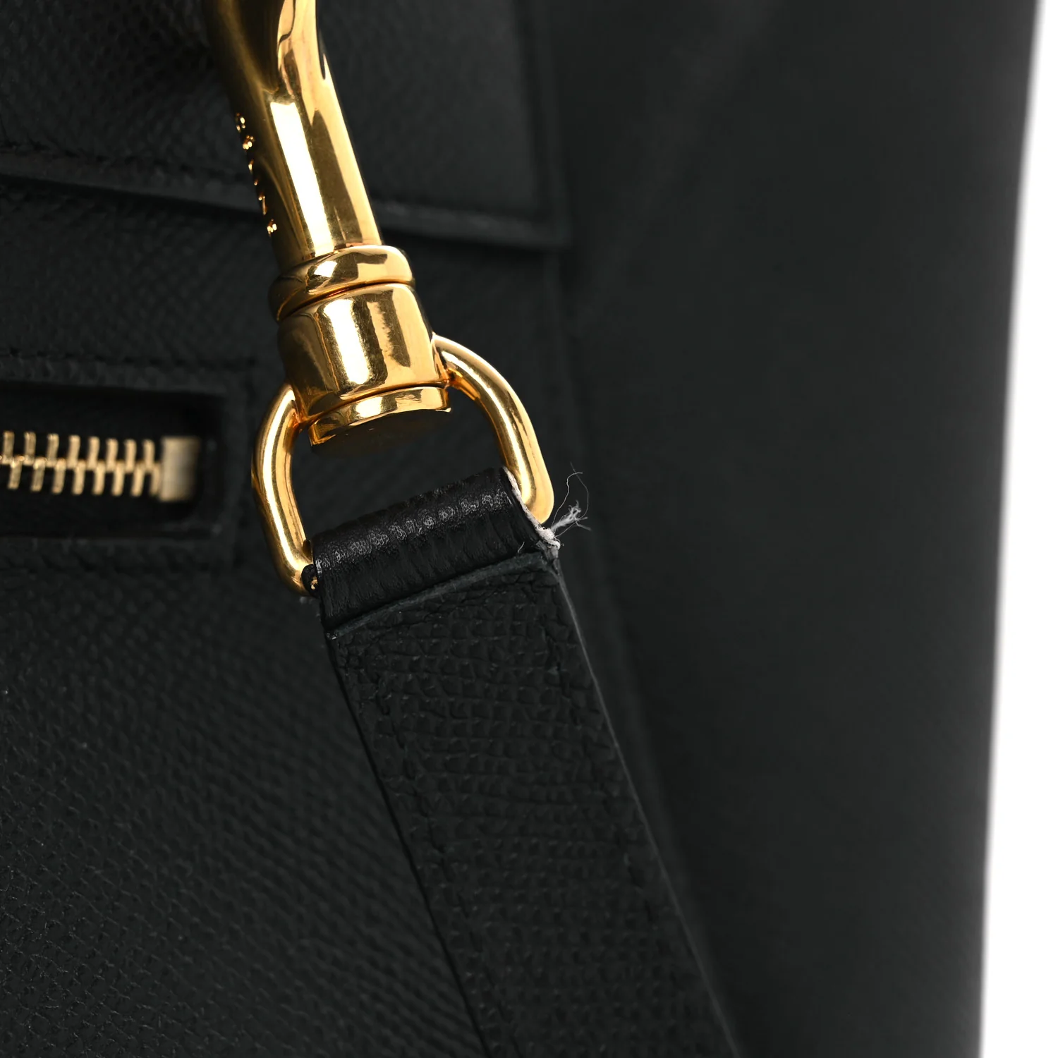 Grained Calfskin Mini Belt Bag Black - Image 14