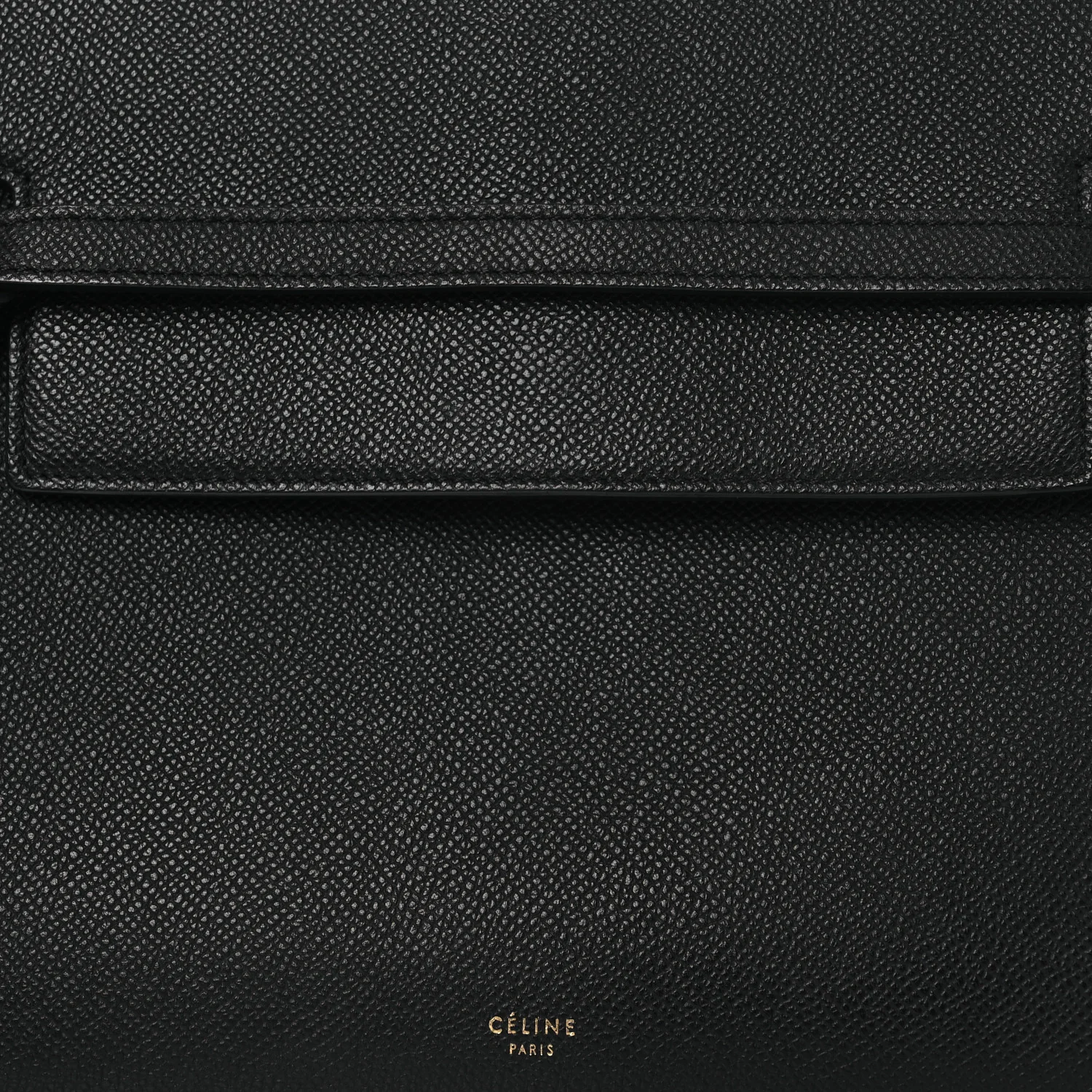 Grained Calfskin Mini Belt Bag Black - Image 8