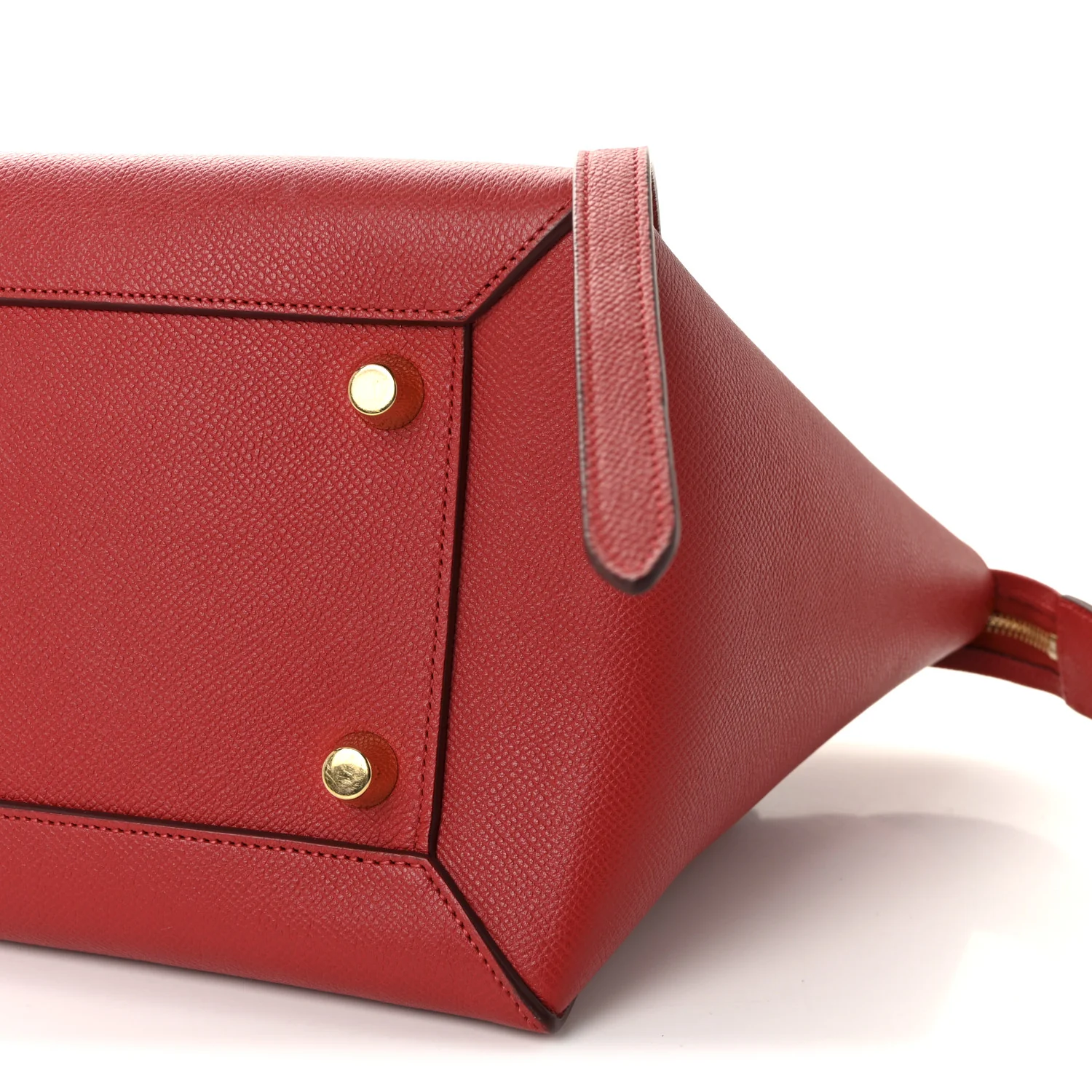 Grained Calfskin Mini Belt Bag Coquelicot - Image 9