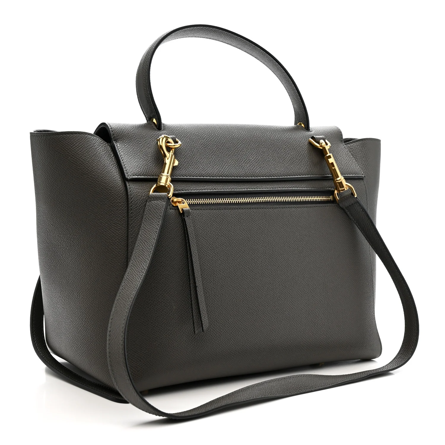 Grained Calfskin Mini Belt Bag Grey - Image 3