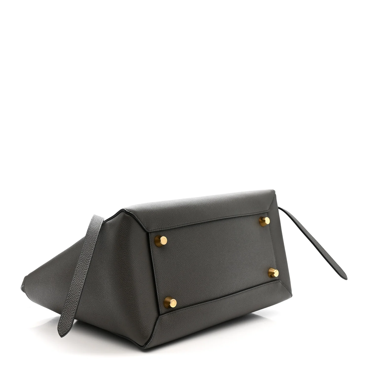 Grained Calfskin Mini Belt Bag Grey - Image 4