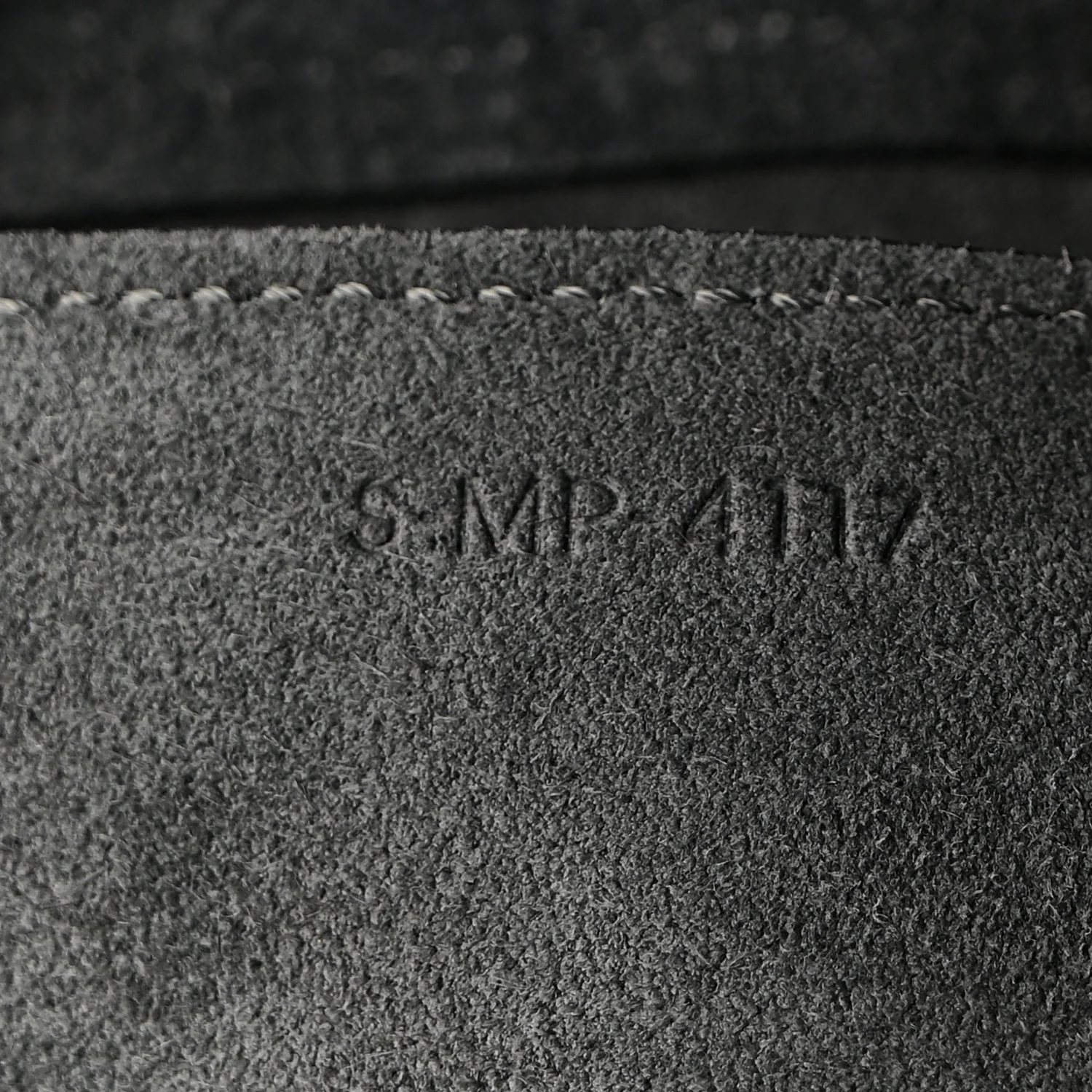 Grained Calfskin Mini Belt Bag Grey - Image 8