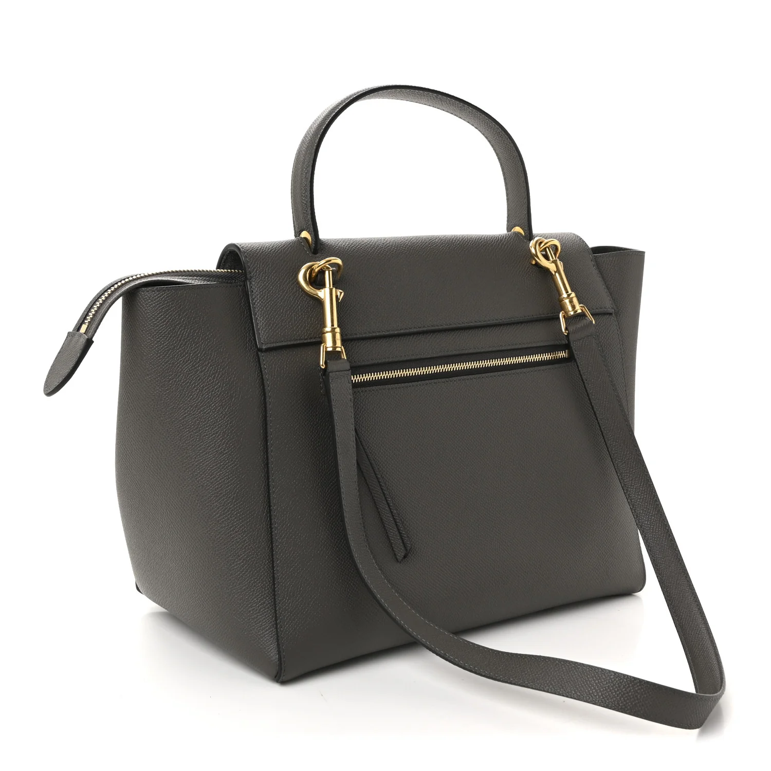 Grained Calfskin Mini Belt Bag Grey - Image 3