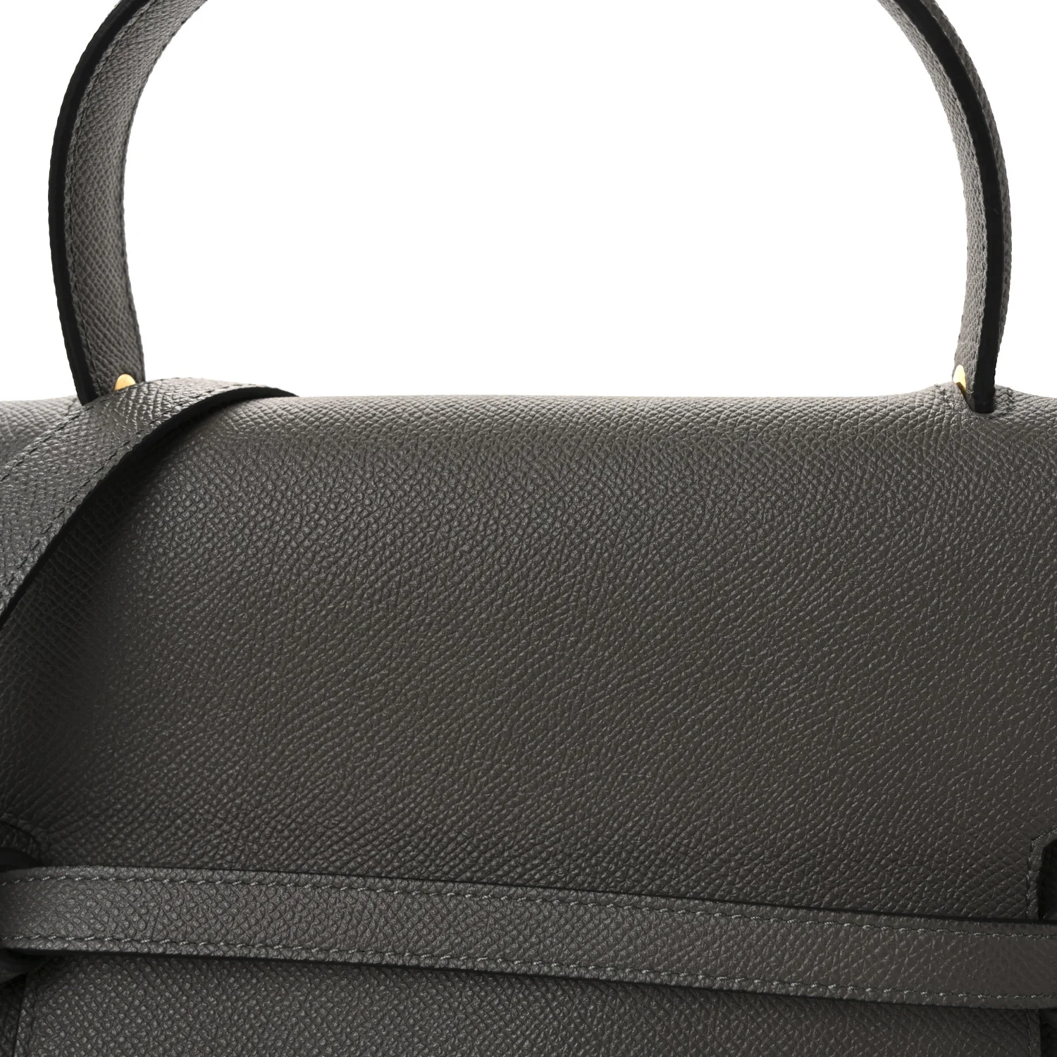Grained Calfskin Mini Belt Bag Grey - Image 8