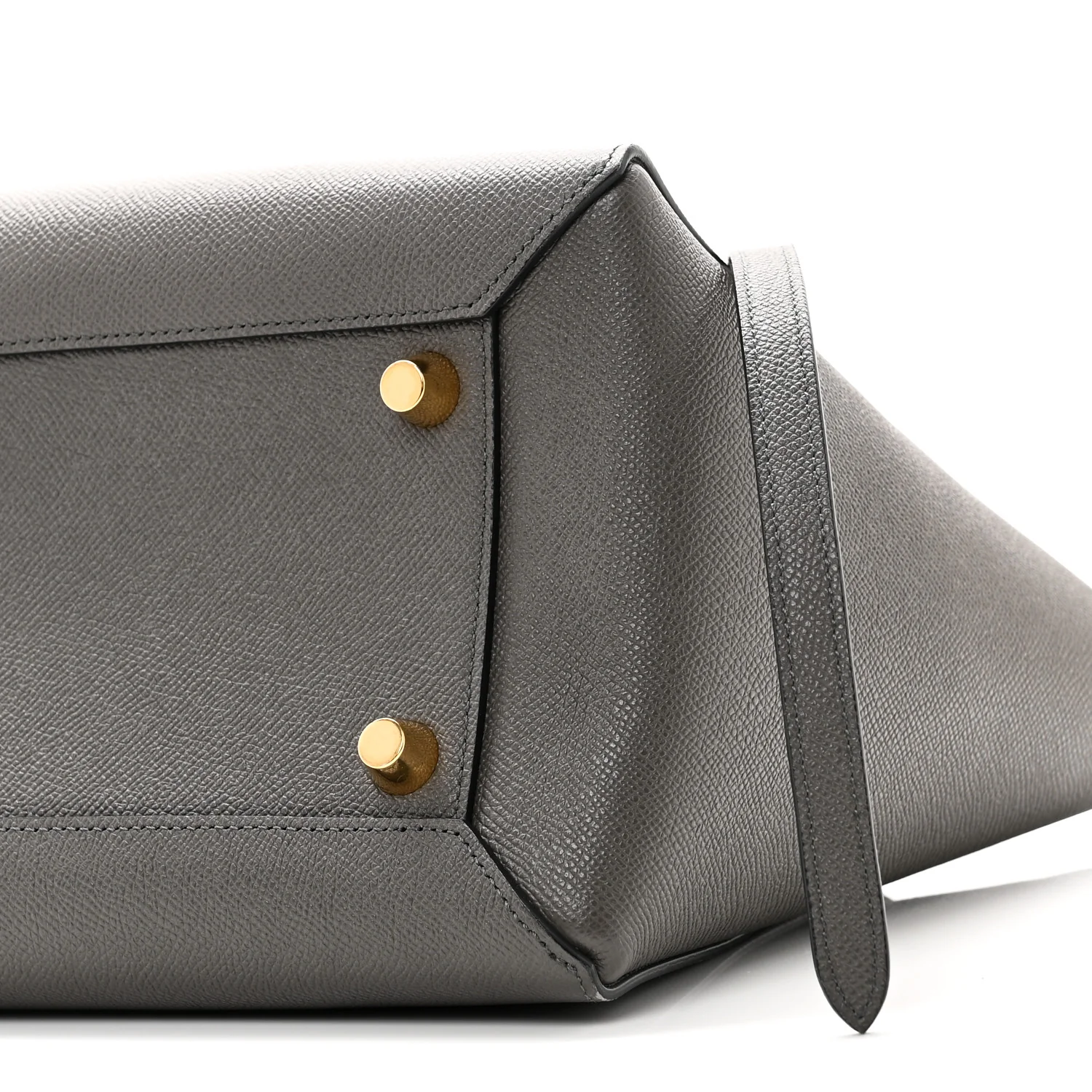 Grained Calfskin Mini Belt Bag Grey - Image 10