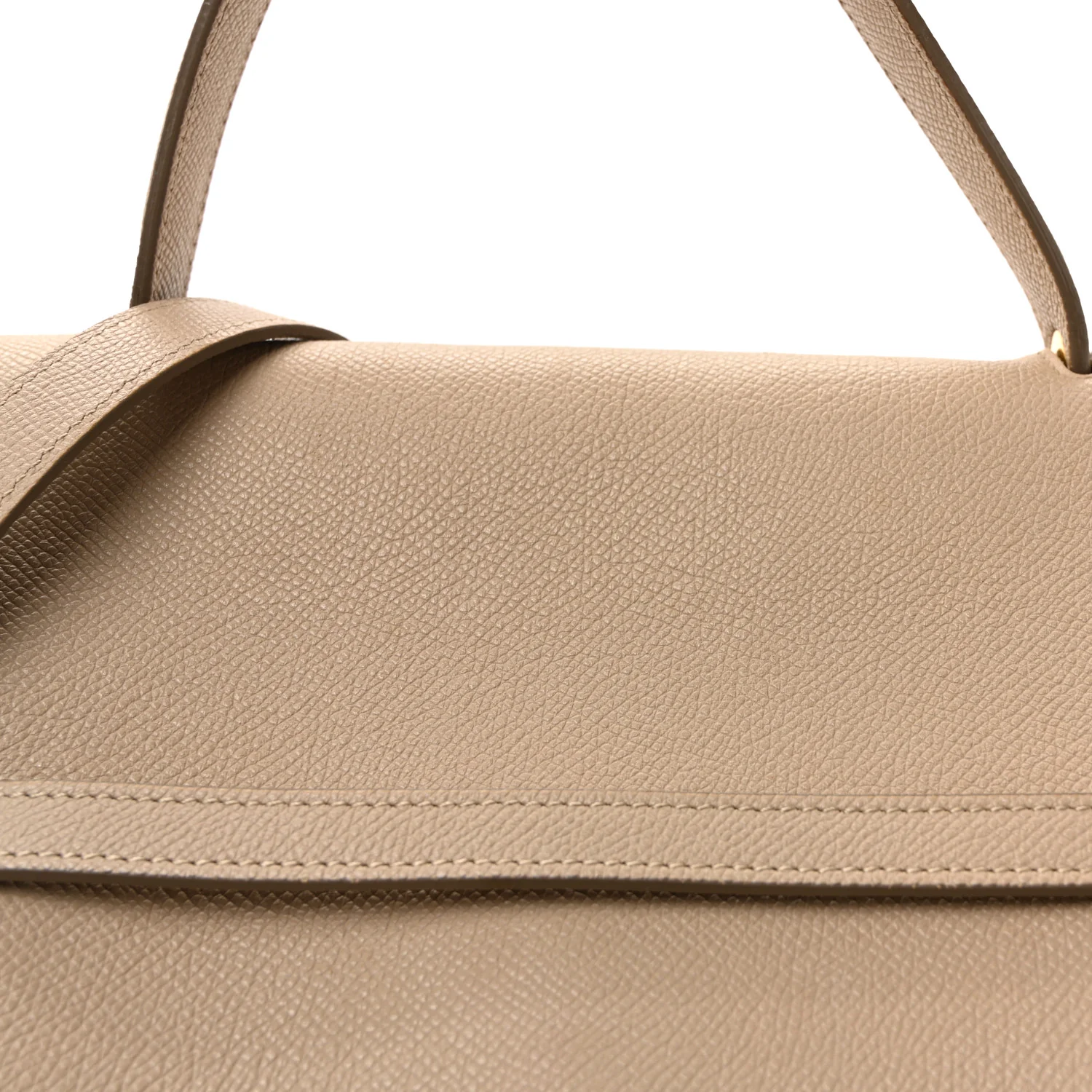 Grained Calfskin Mini Belt Bag Light Taupe - Image 8