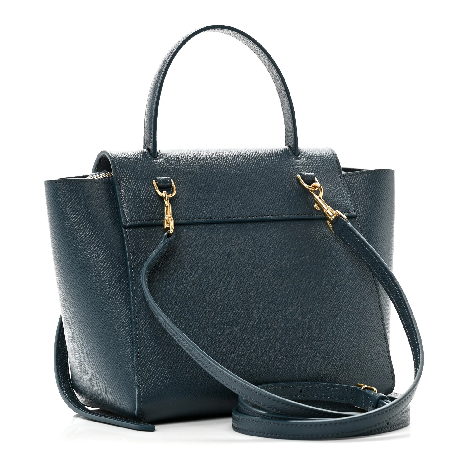 Grained Calfskin Nano Belt Bag Abyss Blue - Image 3