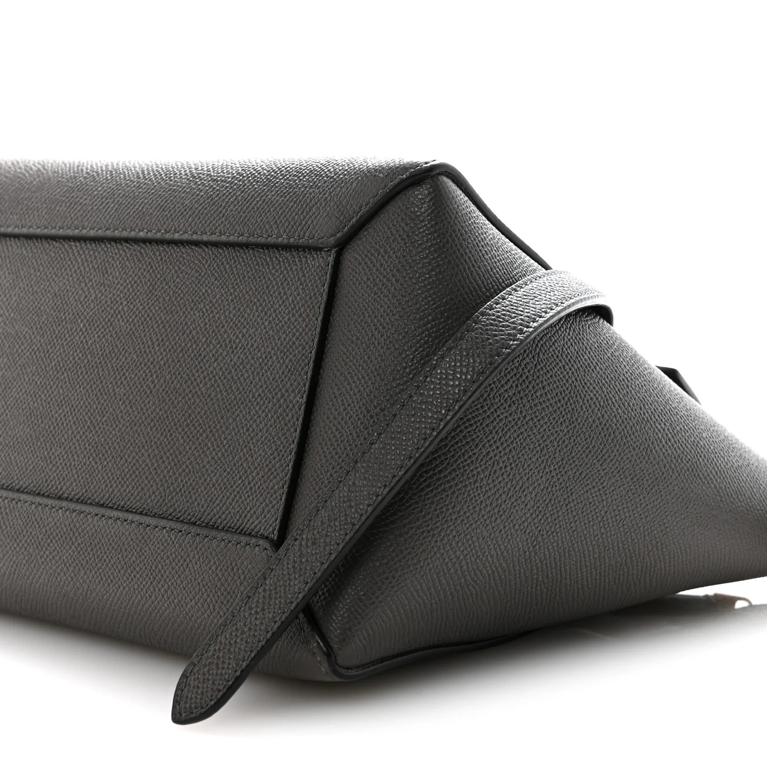 Grained Calfskin Nano Belt Bag Grey - Image 11