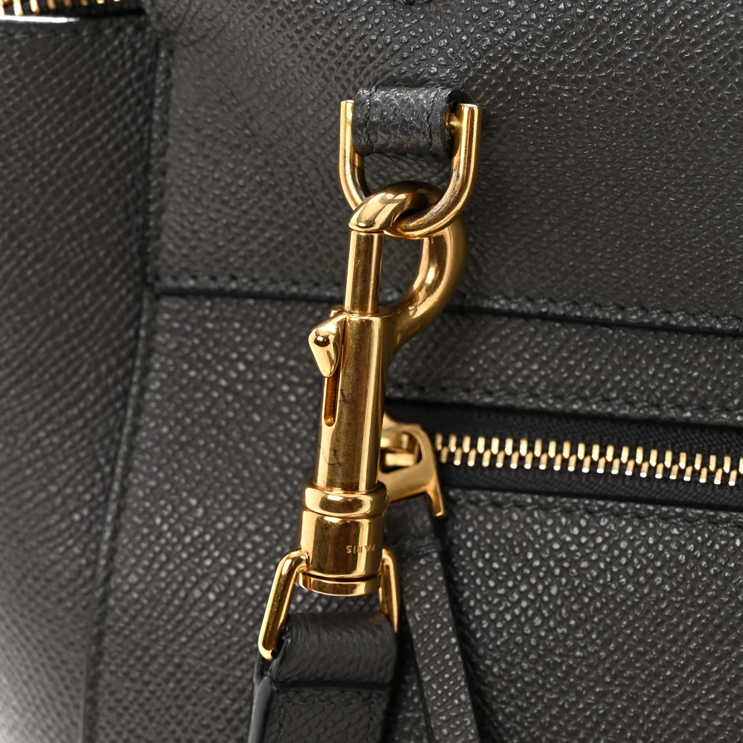 Grained Calfskin Nano Belt Bag Grey - Image 12