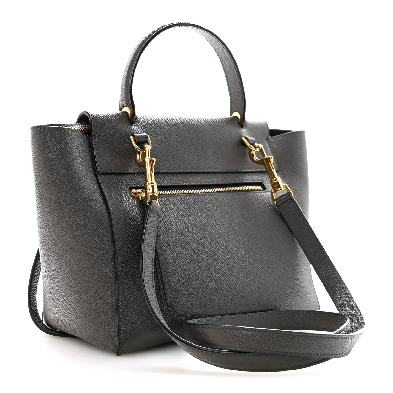 Grained Calfskin Nano Belt Bag Grey - Image 3