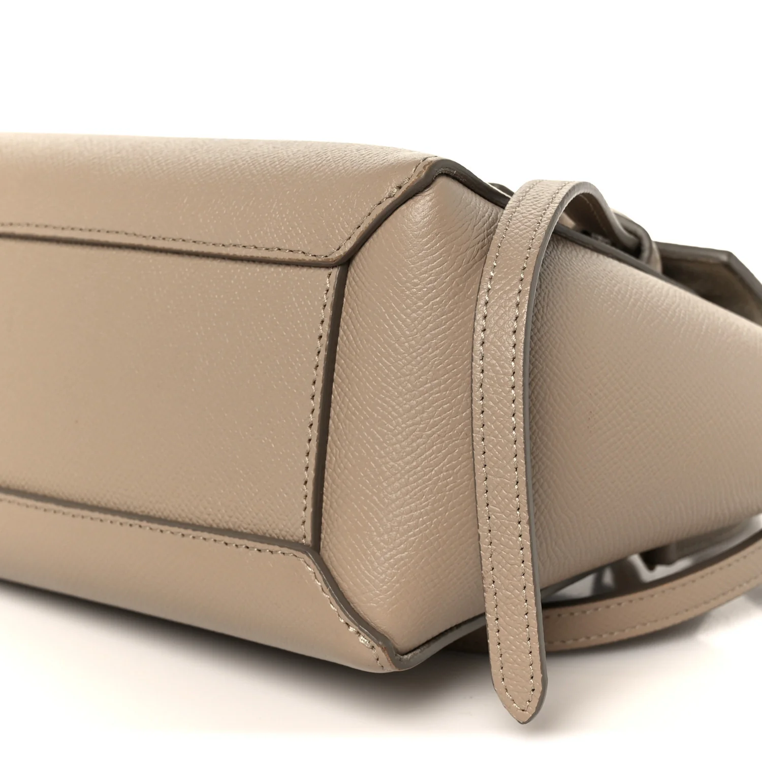 Grained Calfskin Nano Belt Bag Light Taupe - Image 10