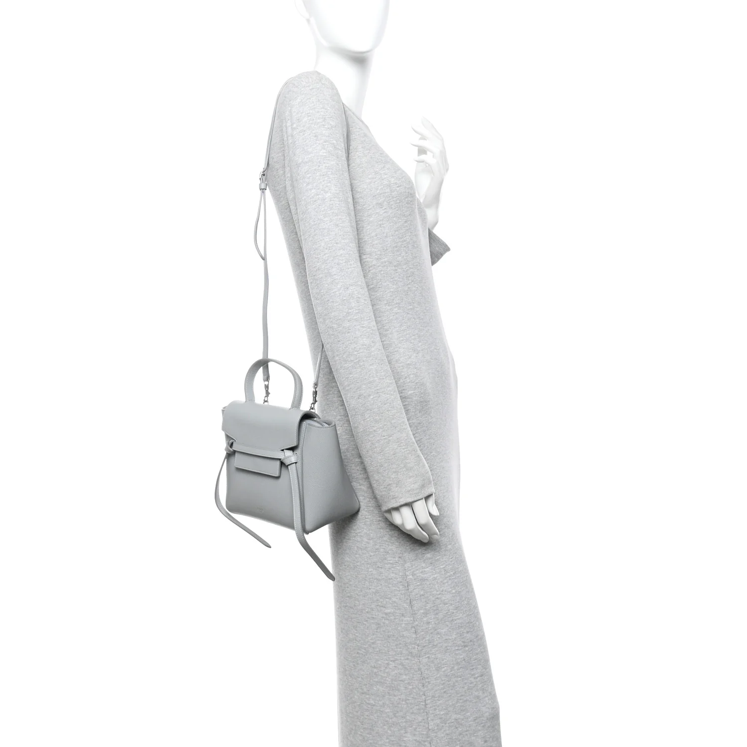 Grained Calfskin Nano Belt Bag Mineral - Image 2