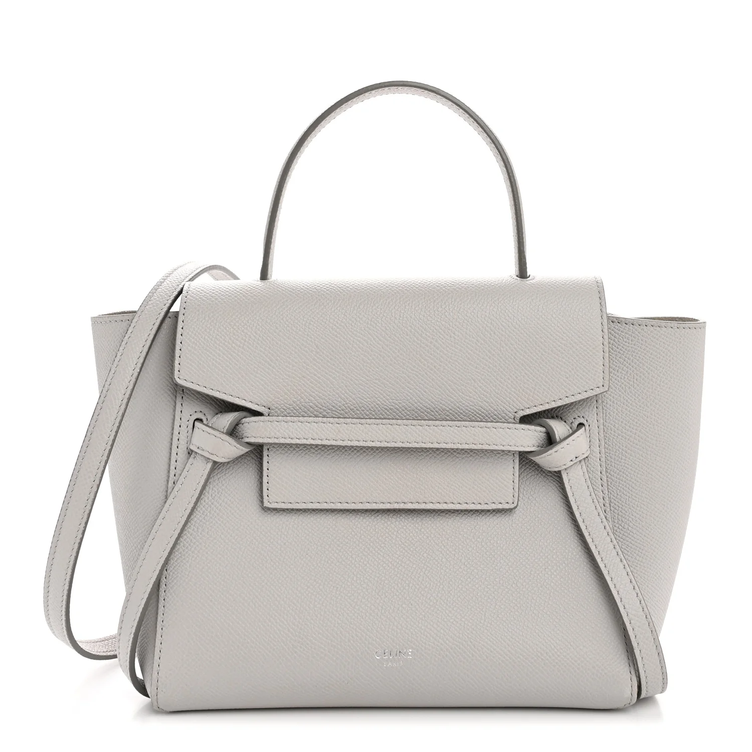 Grained Calfskin Nano Belt Bag Mineral