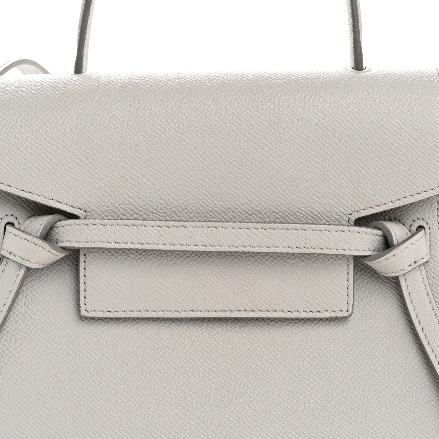 Grained Calfskin Nano Belt Bag Mineral - Image 9