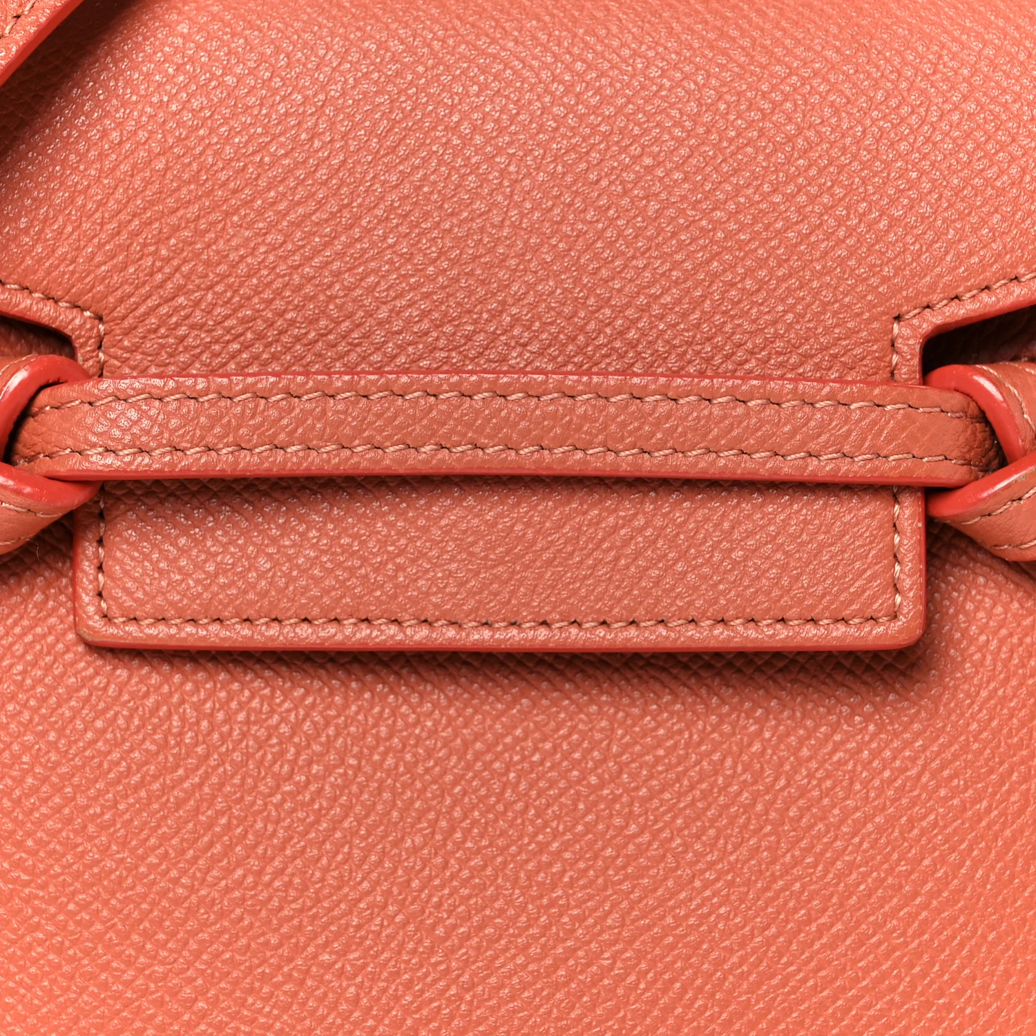 Grained Calfskin Nano Belt Bag Terracotta - Image 8