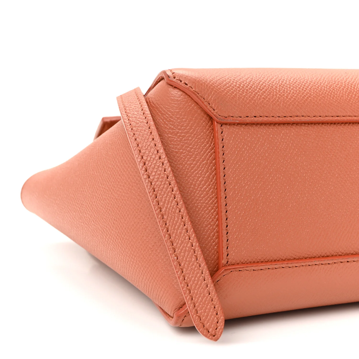 Grained Calfskin Nano Belt Bag Terracotta - Image 9