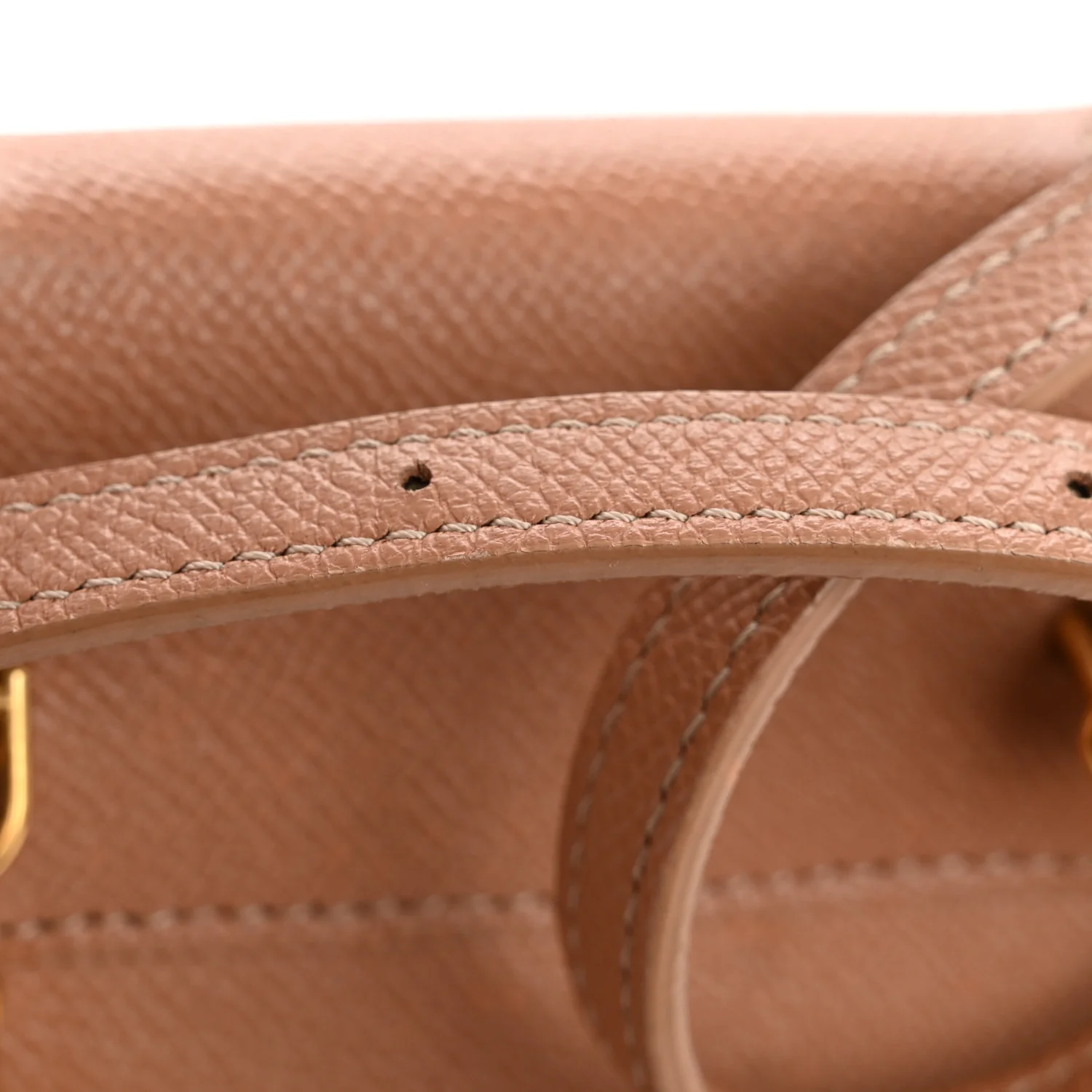 Grained Calfskin Pico Belt Bag Light Taupe - Image 15