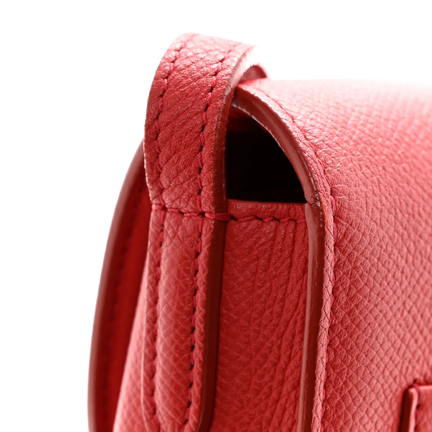Grained Calfskin Small Trotteur Coquelicot - Image 11