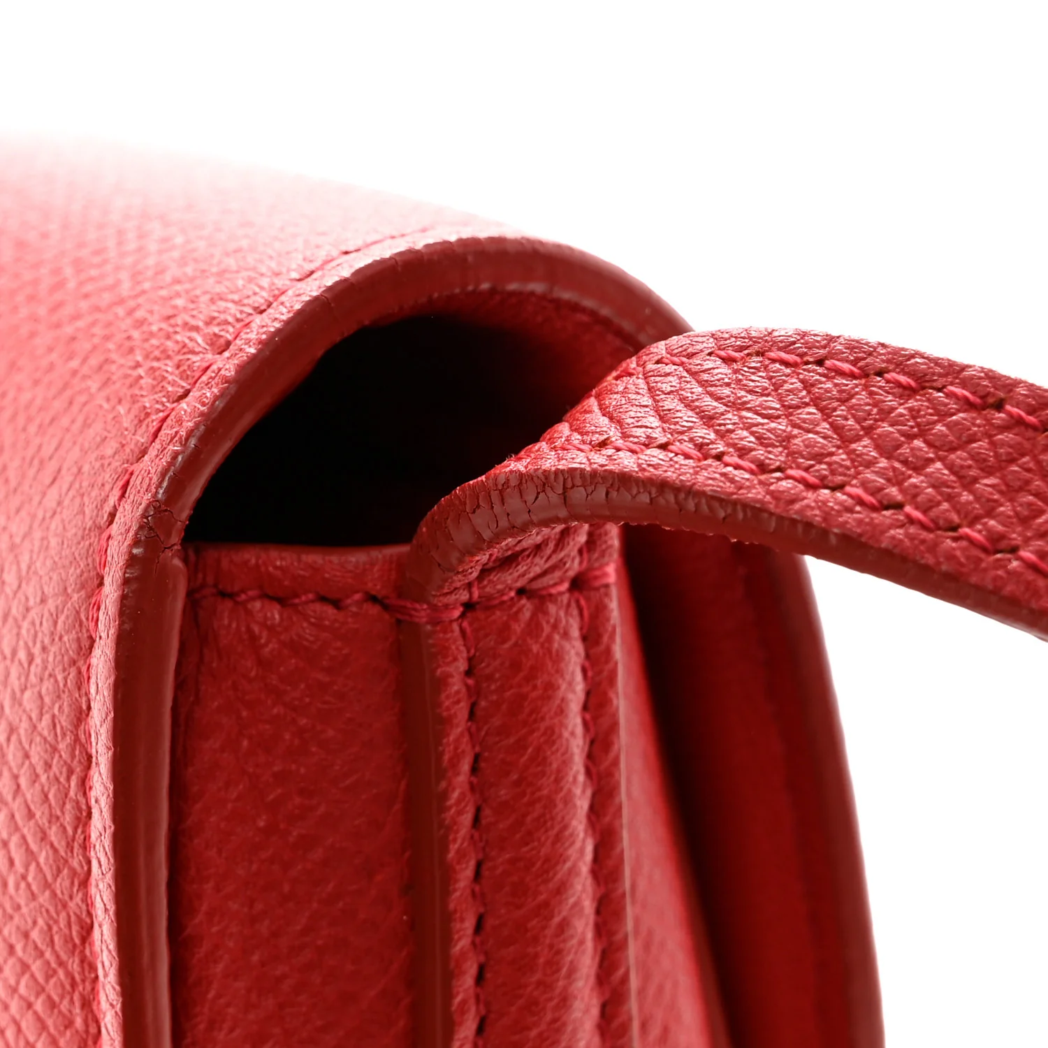 Grained Calfskin Small Trotteur Coquelicot - Image 12
