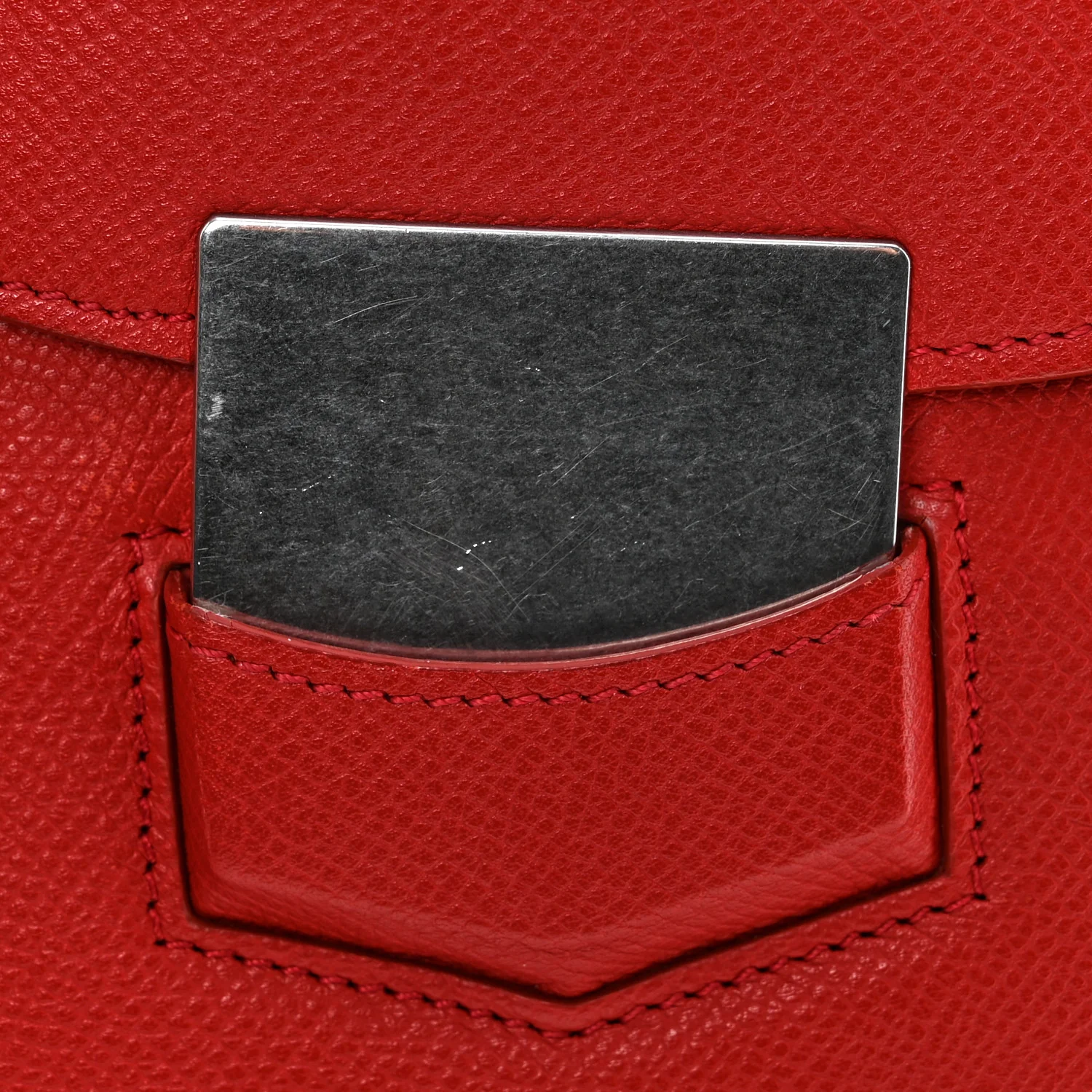 Grained Calfskin Small Trotteur Coquelicot - Image 15