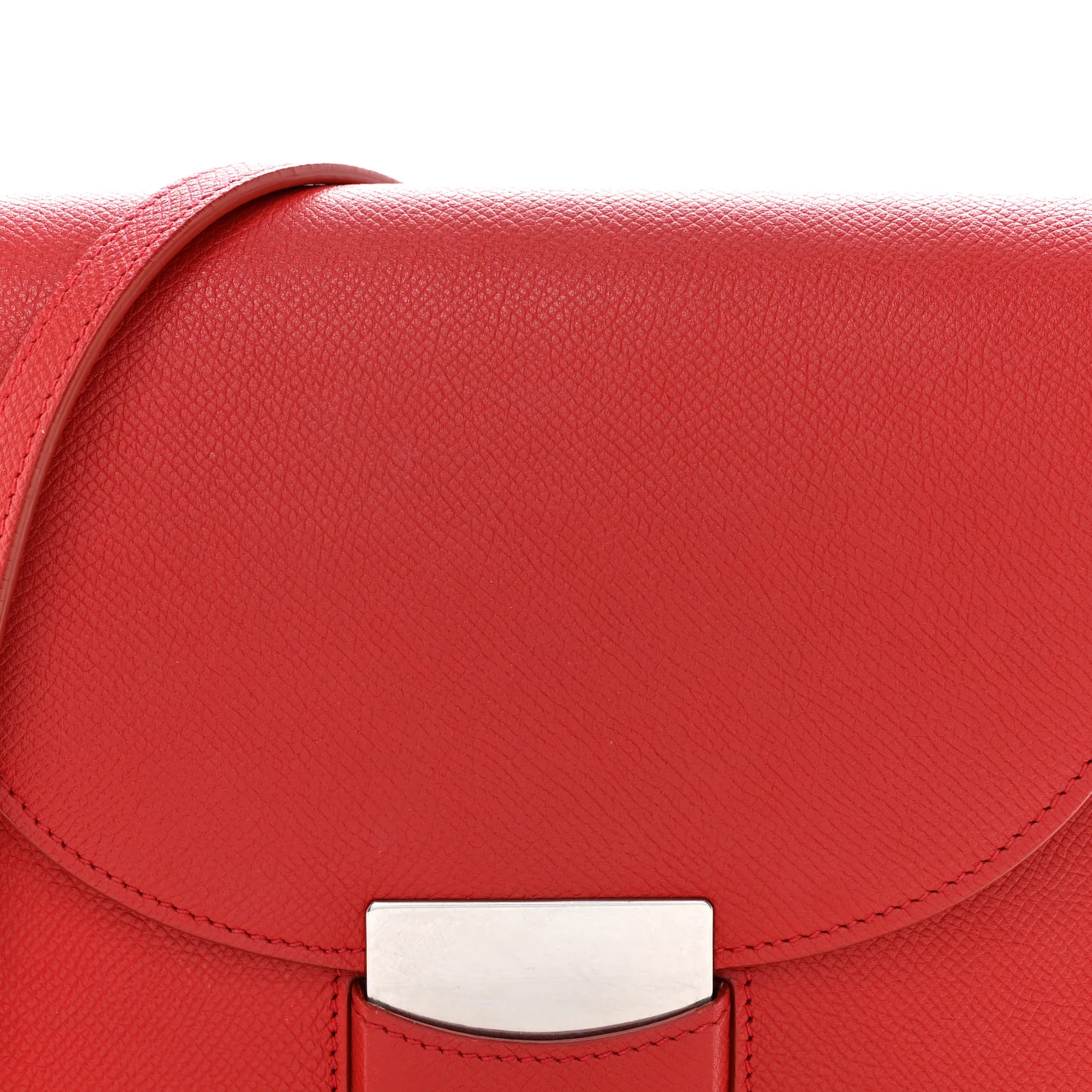 Grained Calfskin Small Trotteur Coquelicot - Image 8
