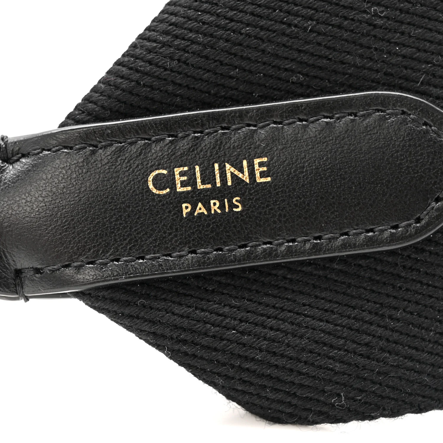Jacquard Wool Logo Short Strap Black Beige - Image 3