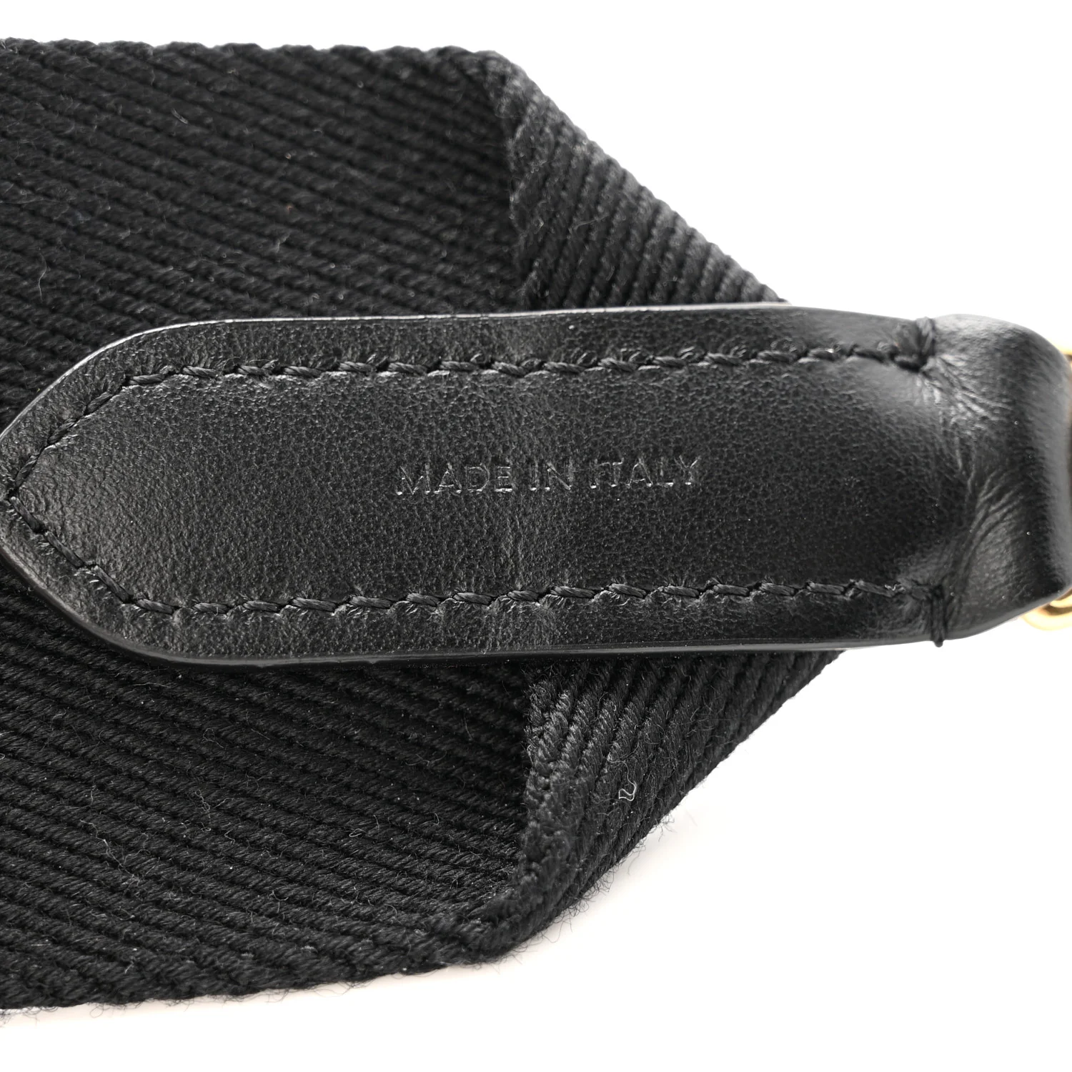 Jacquard Wool Logo Short Strap Black Beige - Image 4