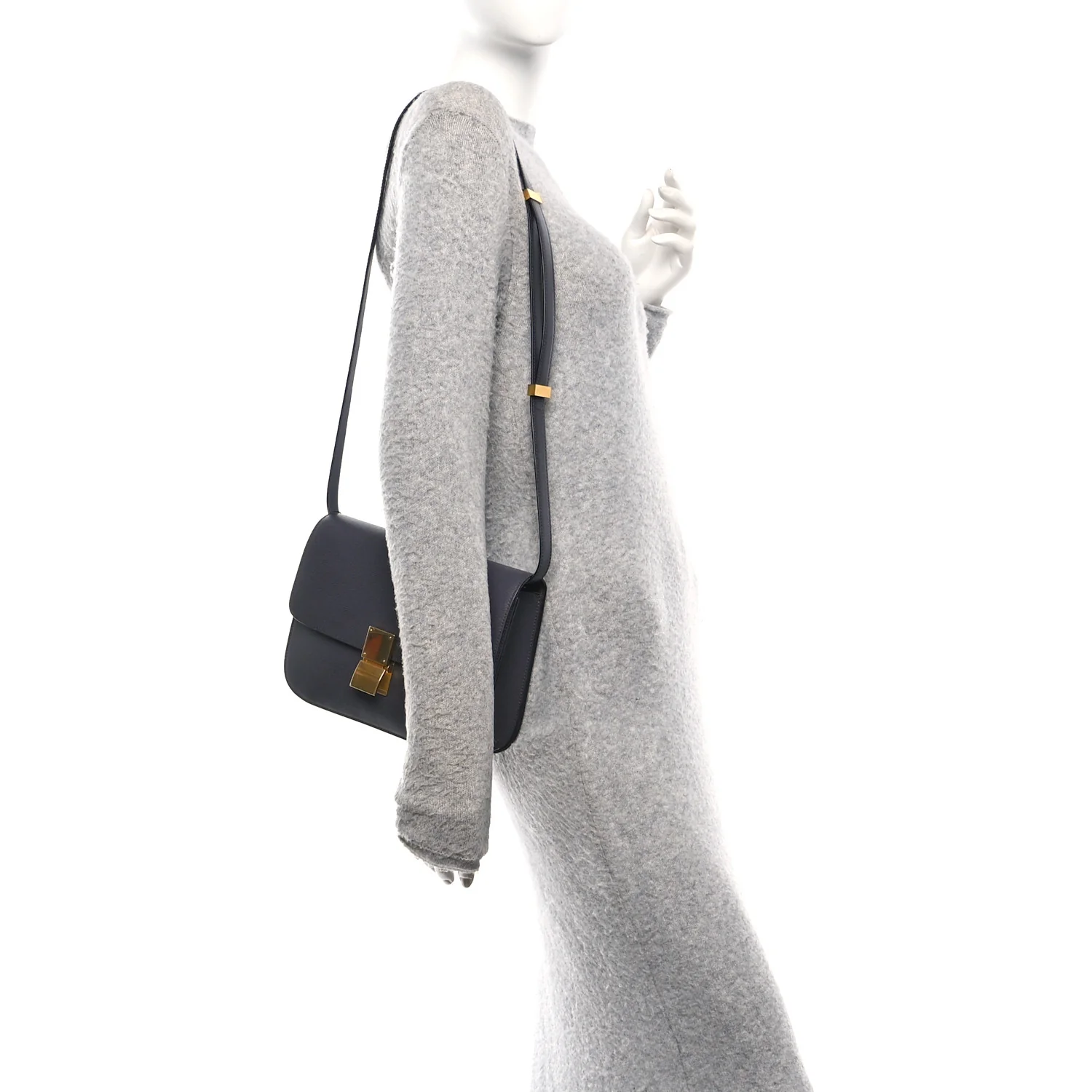 Liege Calfskin Medium Classic Box Flap Bag Liquorice - Image 2