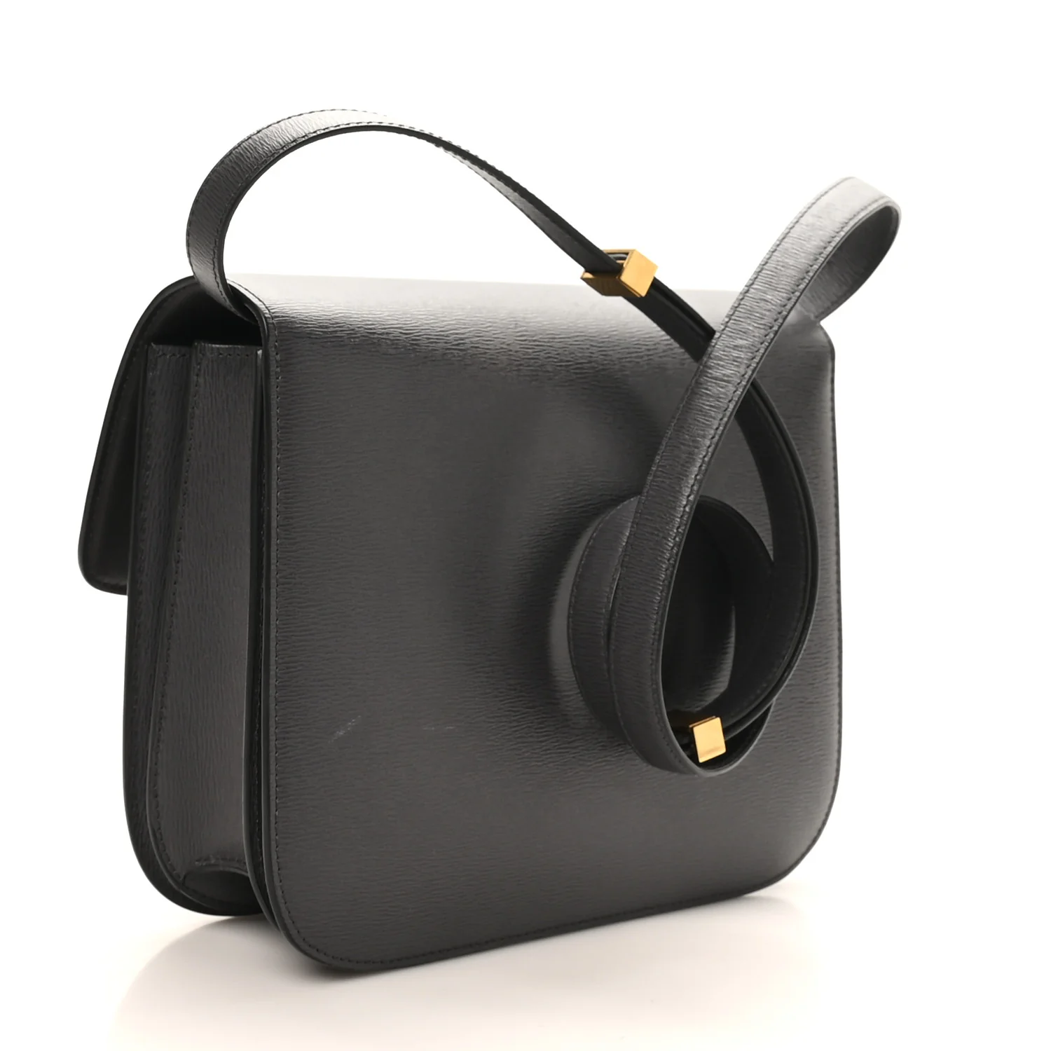Liege Calfskin Medium Classic Box Flap Bag Liquorice - Image 3