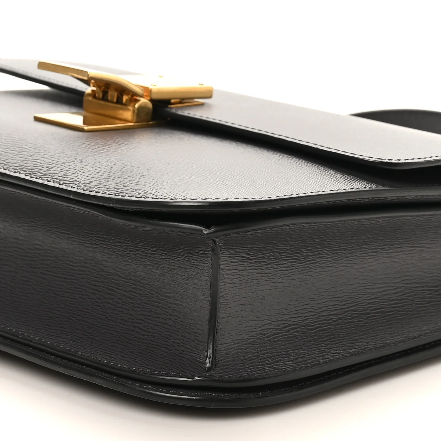 Liege Calfskin Medium Classic Box Flap Bag Liquorice - Image 9
