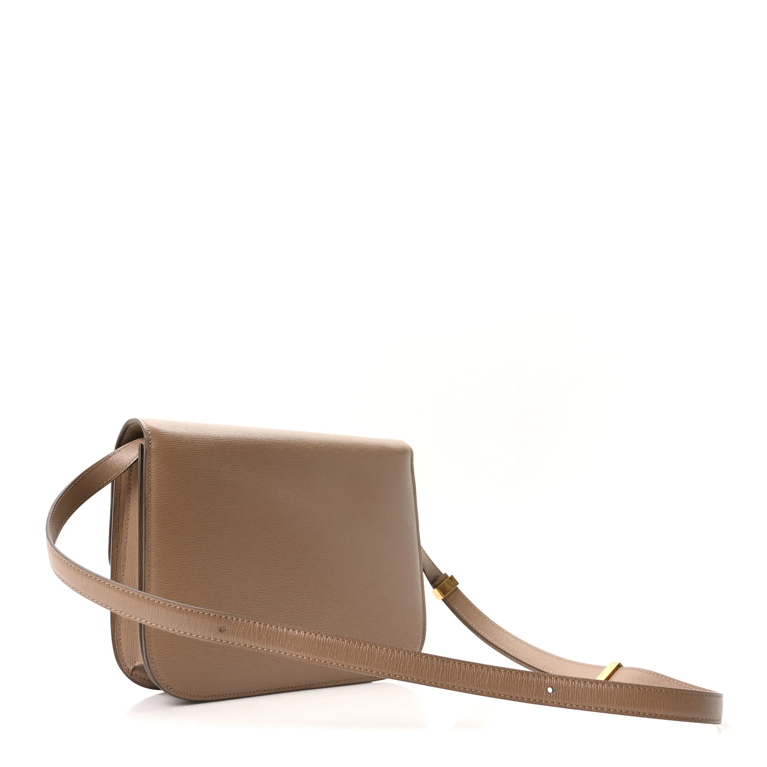 Liege Calfskin Medium Classic Box Flap Bag Taupe - Image 3