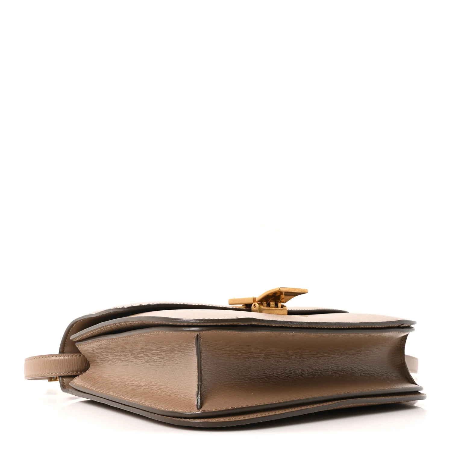 Liege Calfskin Medium Classic Box Flap Bag Taupe - Image 4