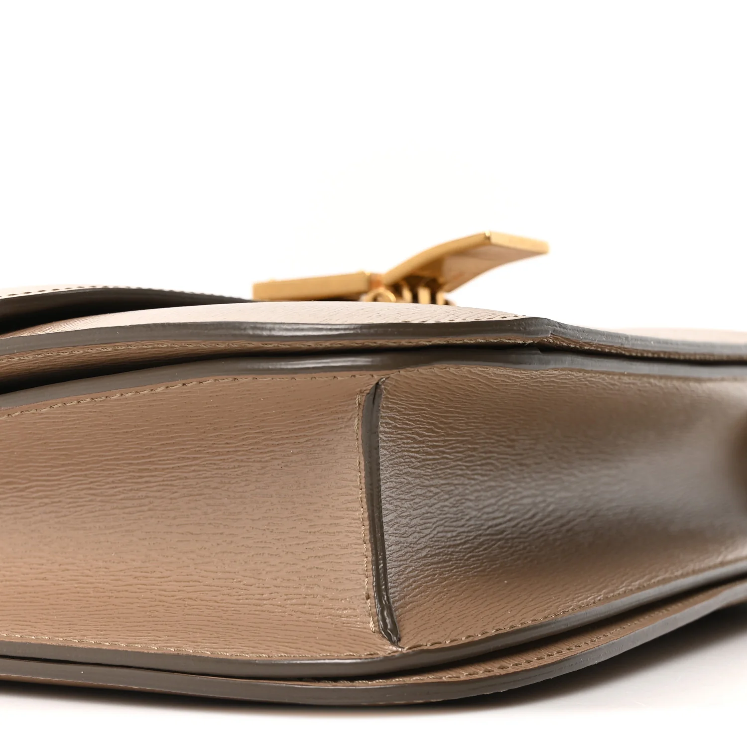 Liege Calfskin Medium Classic Box Flap Bag Taupe - Image 9