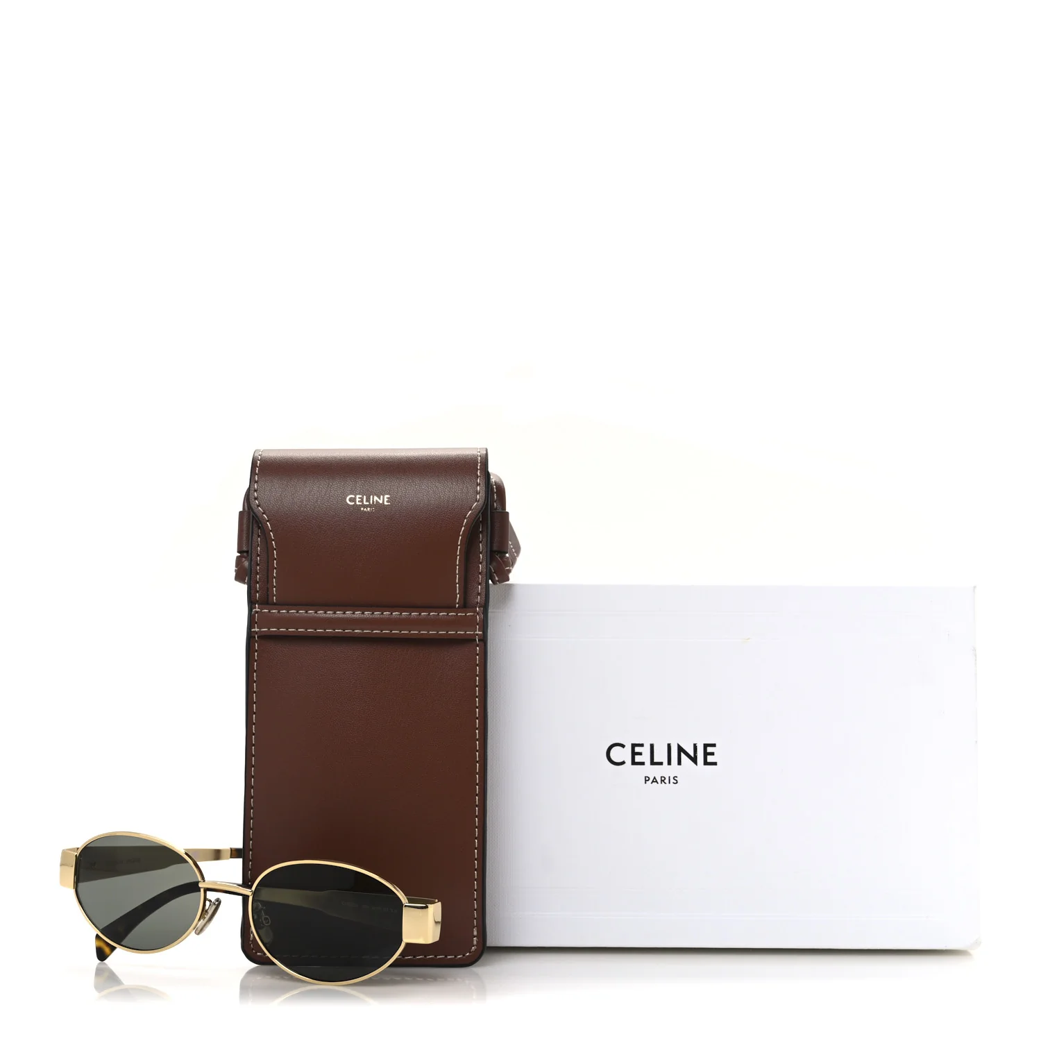 Metal Triomphe 01 Sunglasses CL40235U Gold Green - Image 7