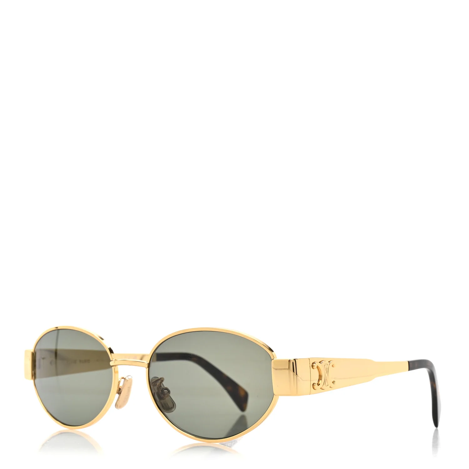 Metal Triomphe 01 Sunglasses CL40235U Gold Green
