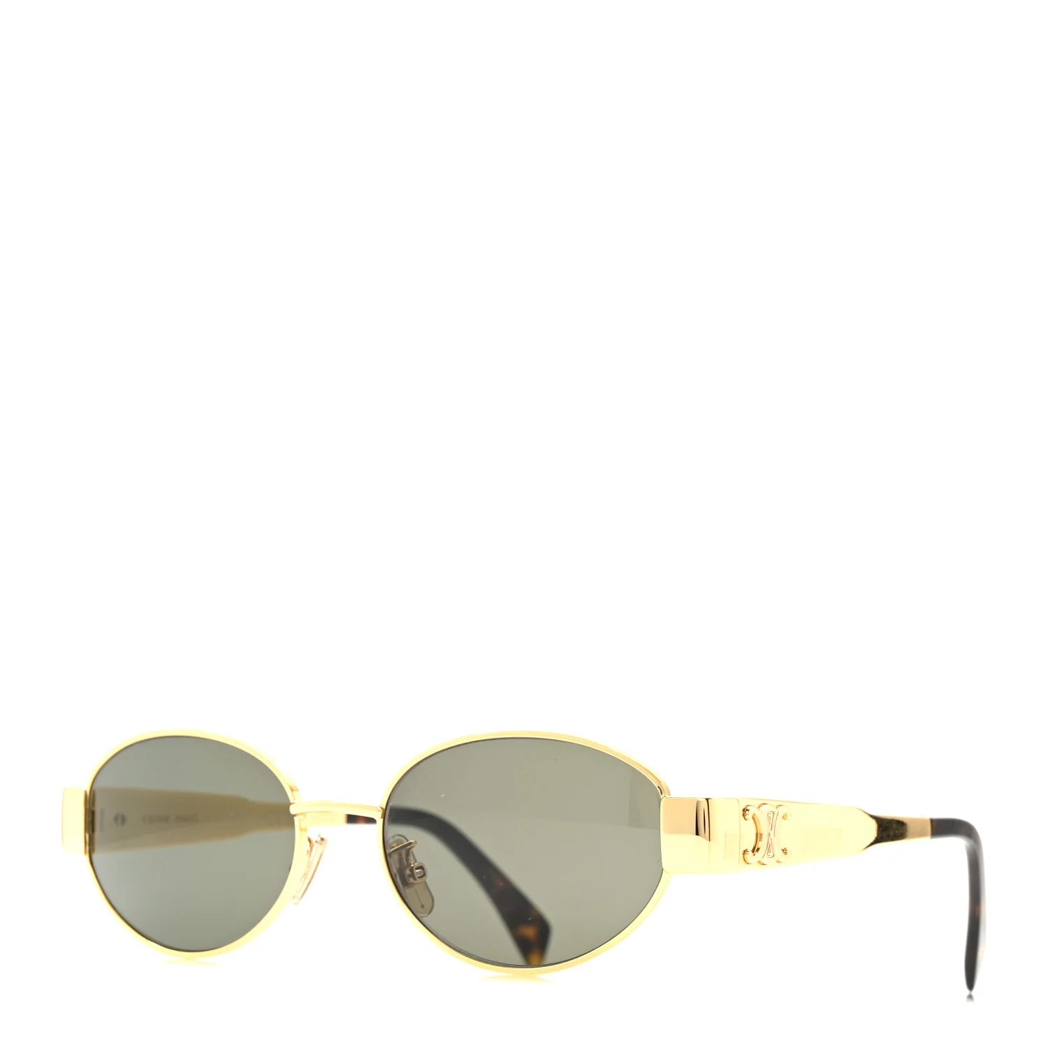 Metal Triomphe 01 Sunglasses CL40235U Gold Green