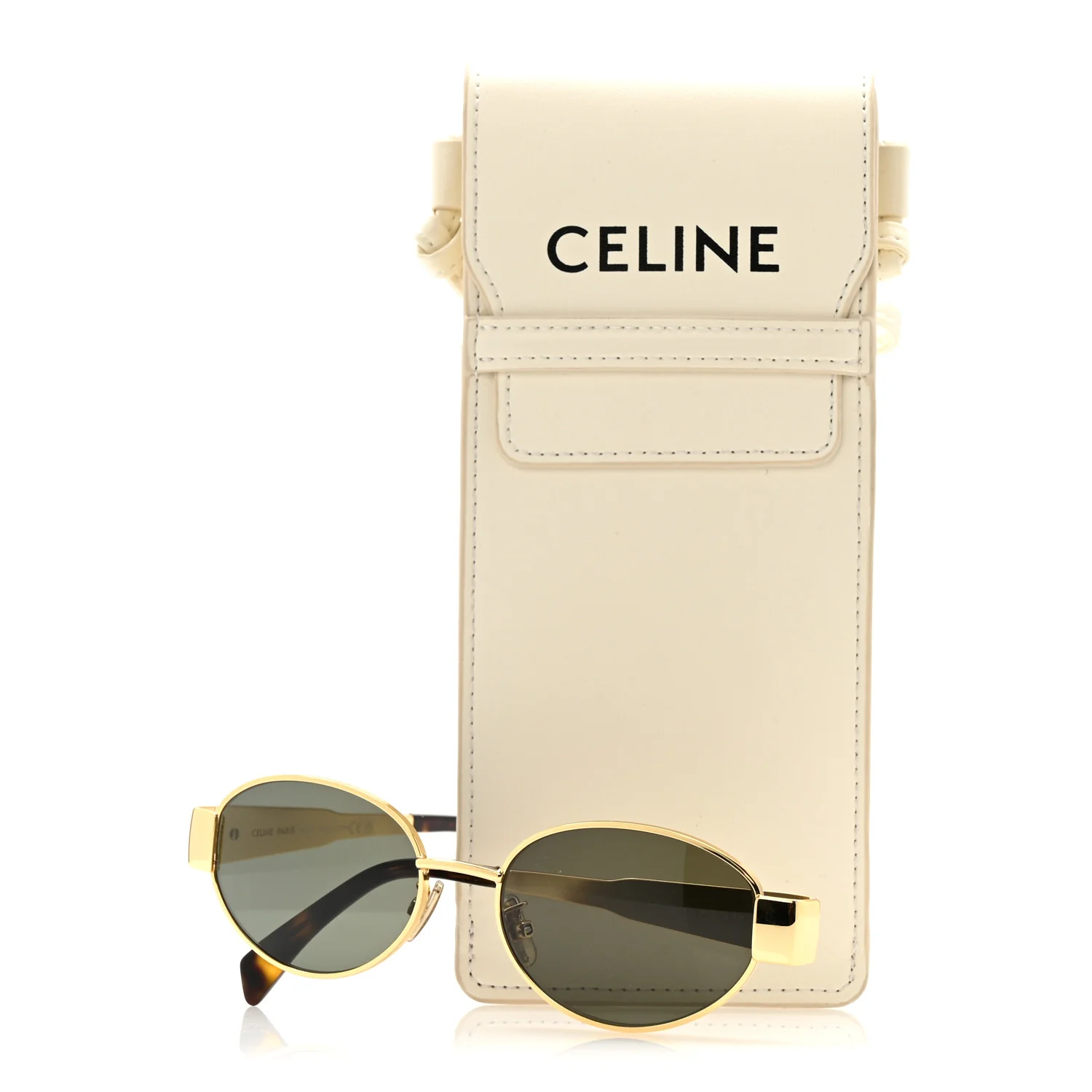 Metal Triomphe 01 Sunglasses CL40235U Gold Green - Image 14