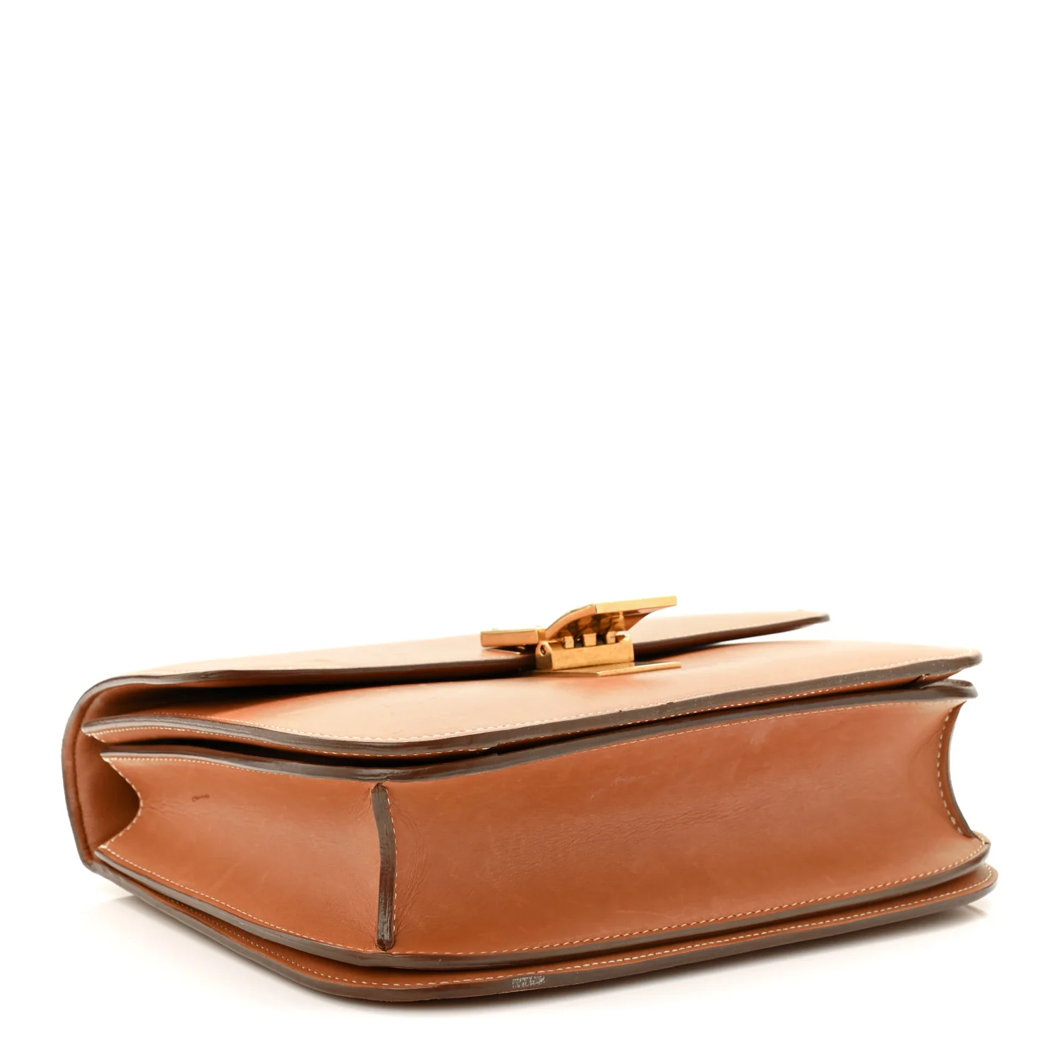 Natural Calfskin Medium Classic Box Flap Bag Tan - Image 4
