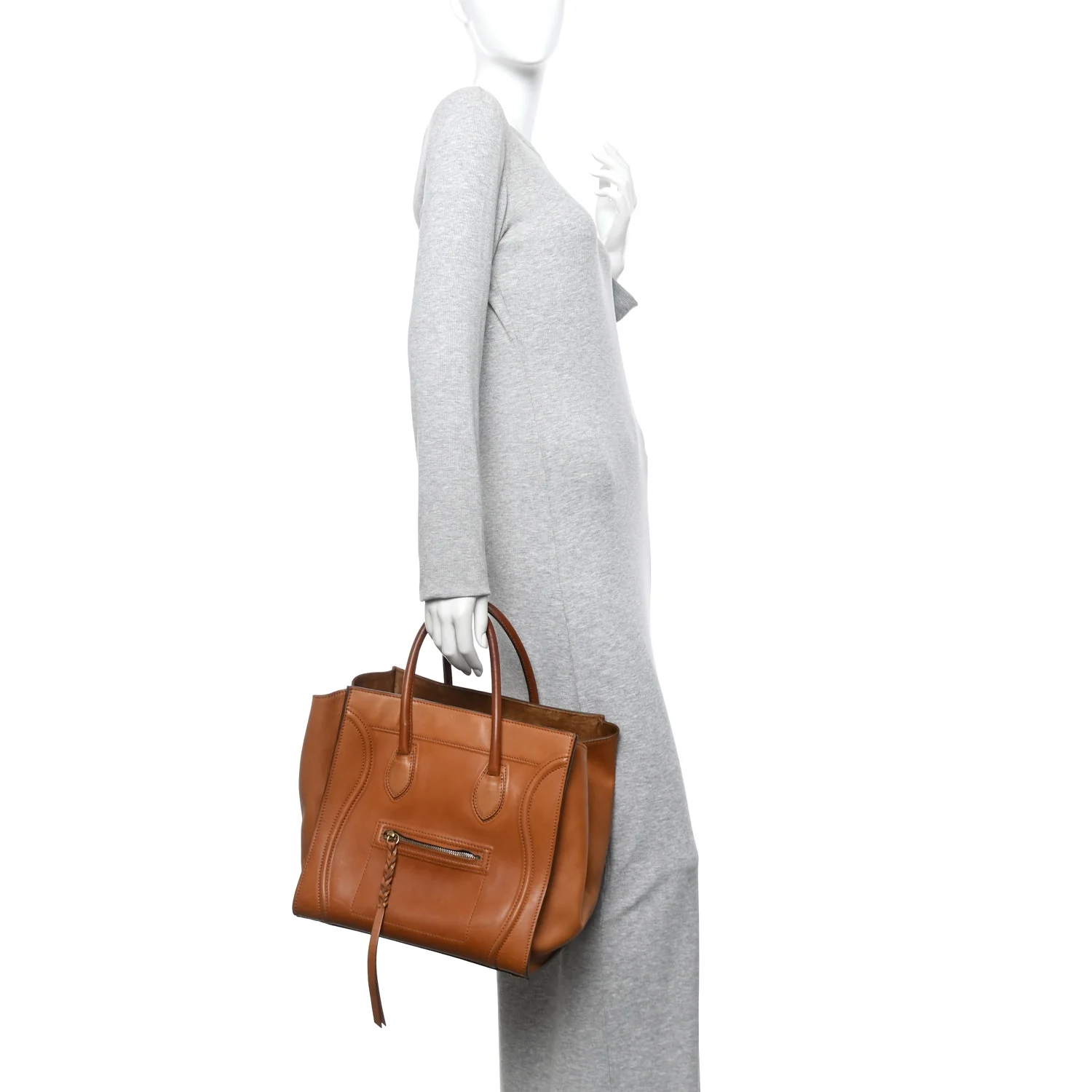 Natural Calfskin Medium Phantom Luggage Tan - Image 2