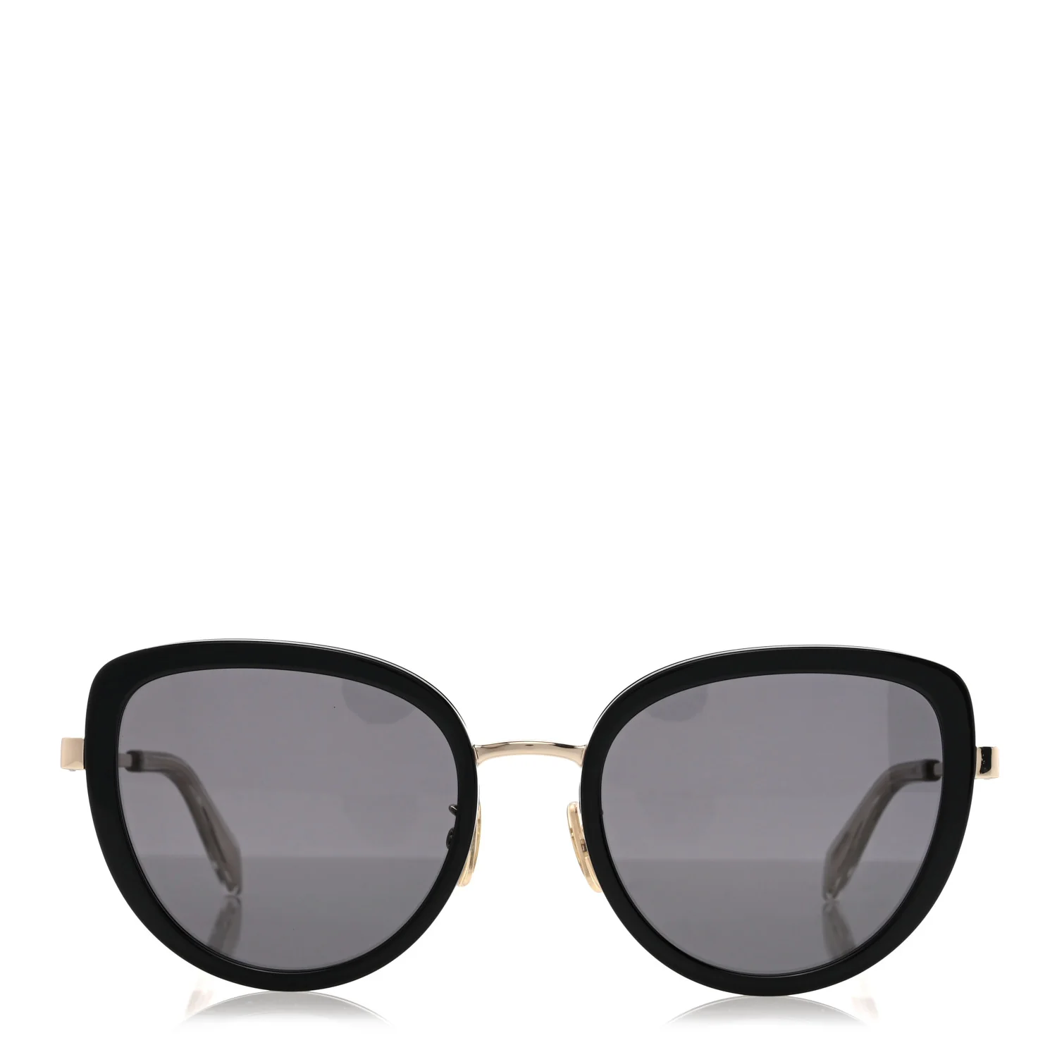 Oversized Square Metal Sunglasses CL40203U Black - Image 2
