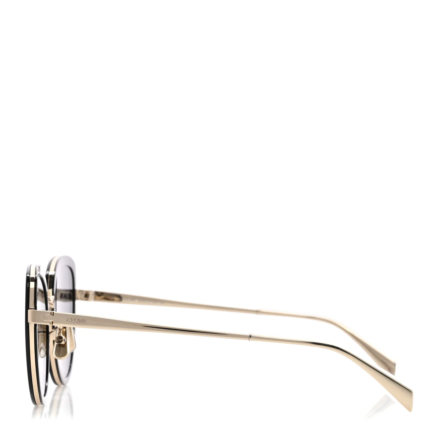 Oversized Square Metal Sunglasses CL40203U Black - Image 3