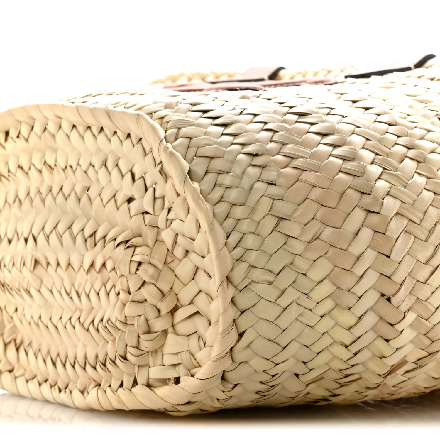 Palm Leaf Calfskin Triomphe Teen Panier Tan - Image 10