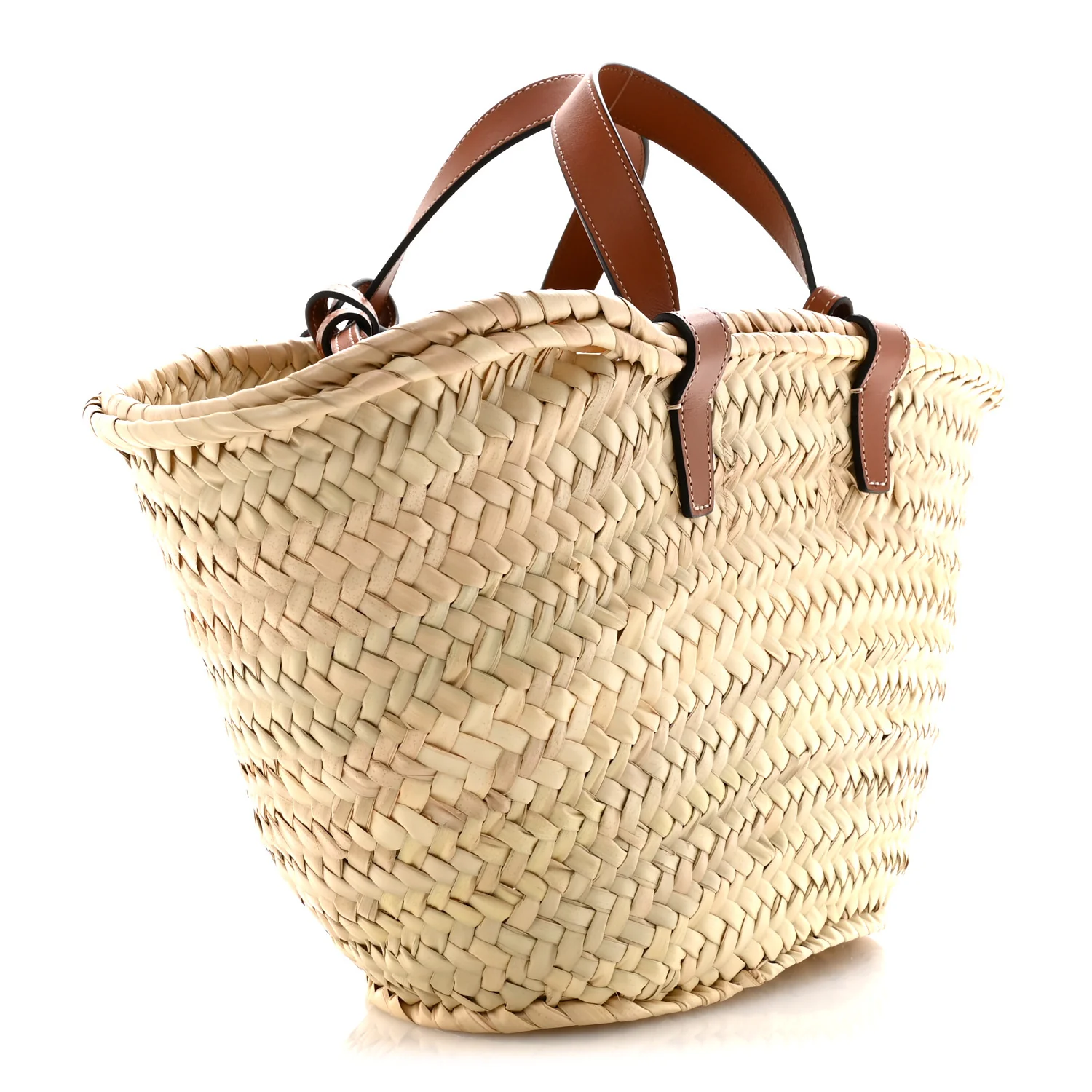Palm Leaf Calfskin Triomphe Teen Panier Tan - Image 3