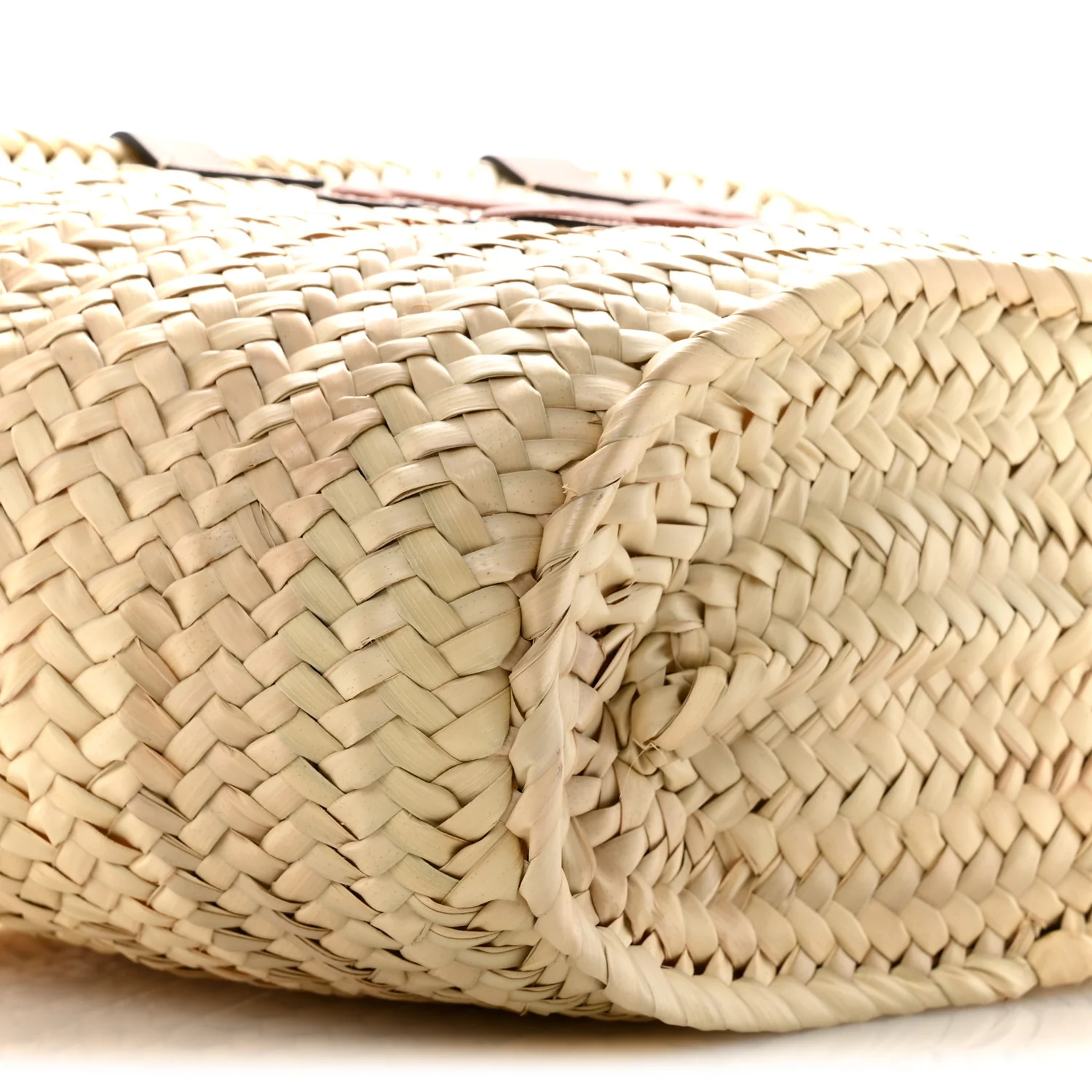 Palm Leaf Calfskin Triomphe Teen Panier Tan - Image 9