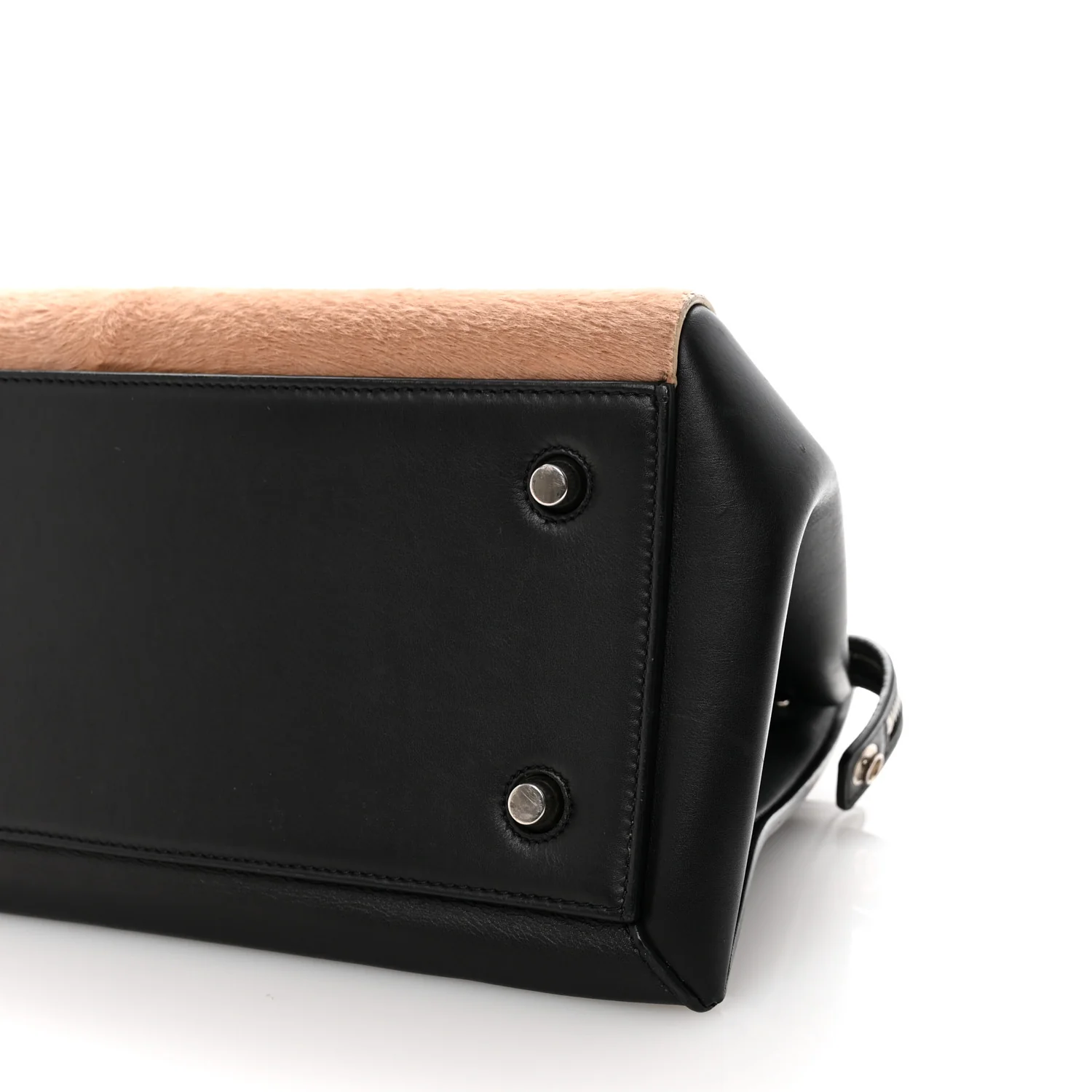Pony Hair Calfskin Medium Edge Shoulder Bag Praline - Image 10